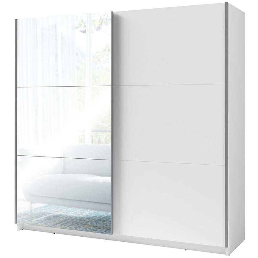MO Arsala III 11 Schiebetürenschrank mit Spiegel 200 cm – Weiß