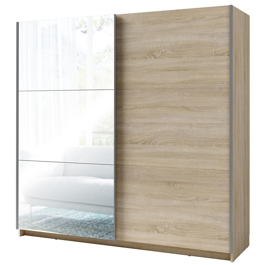 MO Arsala III 11 Schwebetürenschrank mit Spiegel 200cm - Sonoma Eiche