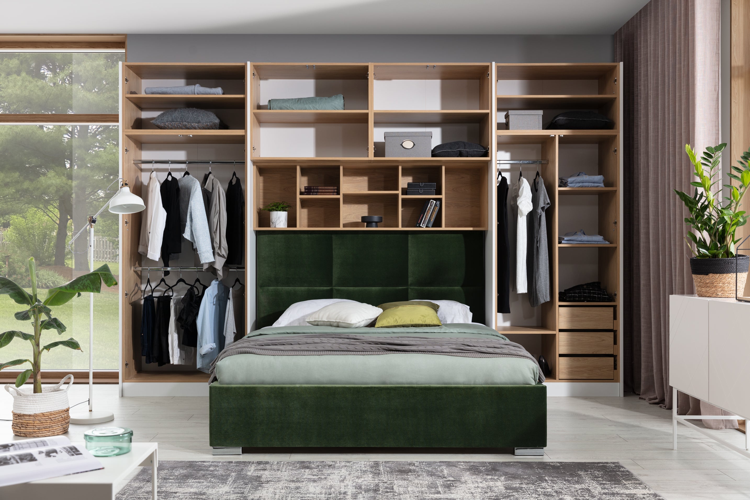 SLEEP VARIA Customizable Bedroom Build-in System – Oiled Oak / Oiled Oak