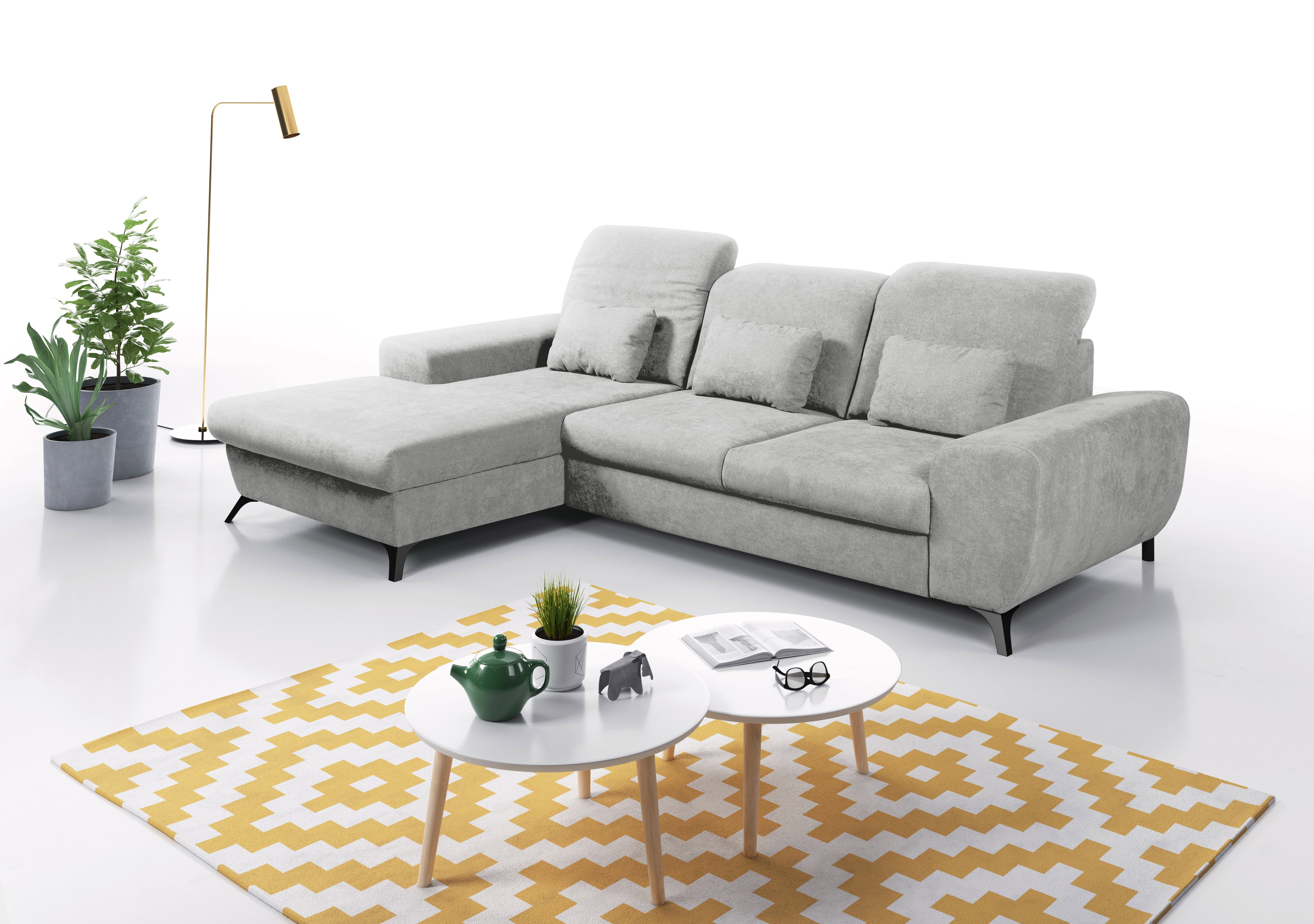 Lask ALTA Ecksofa – 279,5 x 164 cm – Links- oder Rechtskonfiguration