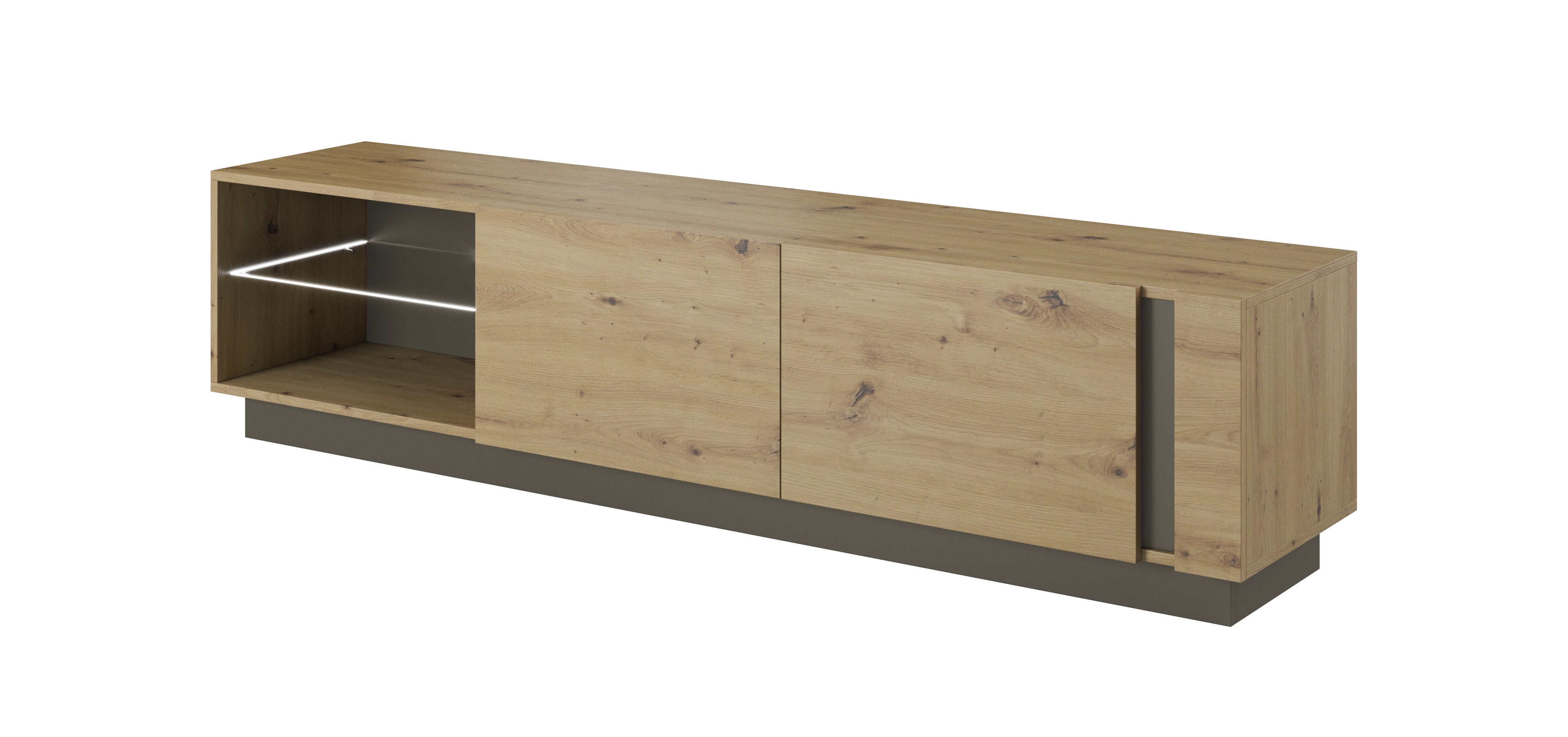 Lask ARCO TV-Ständer 187 – 187,5 x 40 x 45,5 cm – Artisan-Eiche