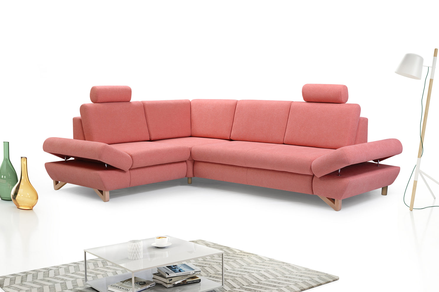 Lask AVESTA II Ecksofa – 272x199 cm | Liegefläche 138x211 cm | Linke oder rechte Seite