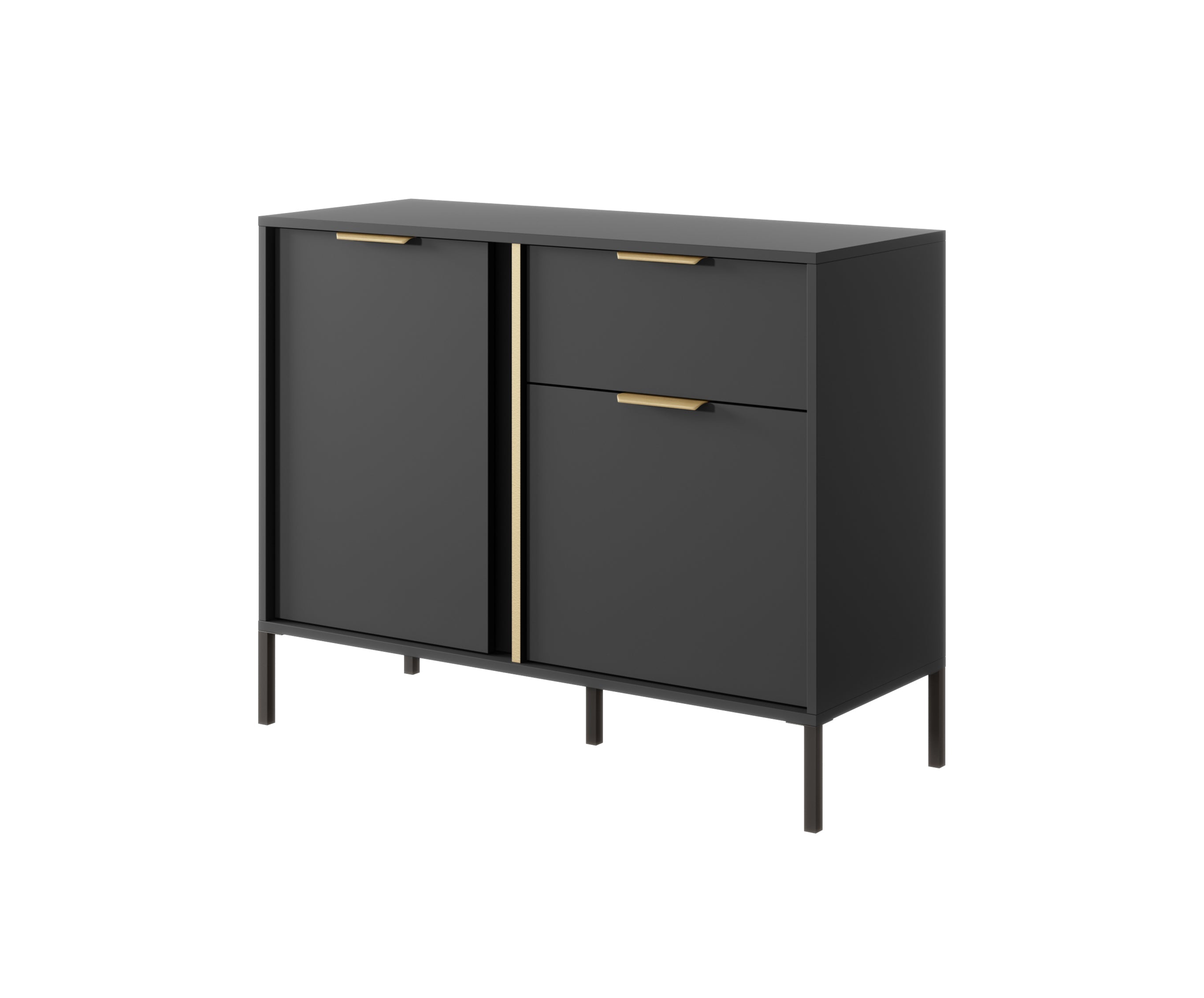 Lask Lars – Kompaktes Sideboard mit 2 Türen und 1 Schublade