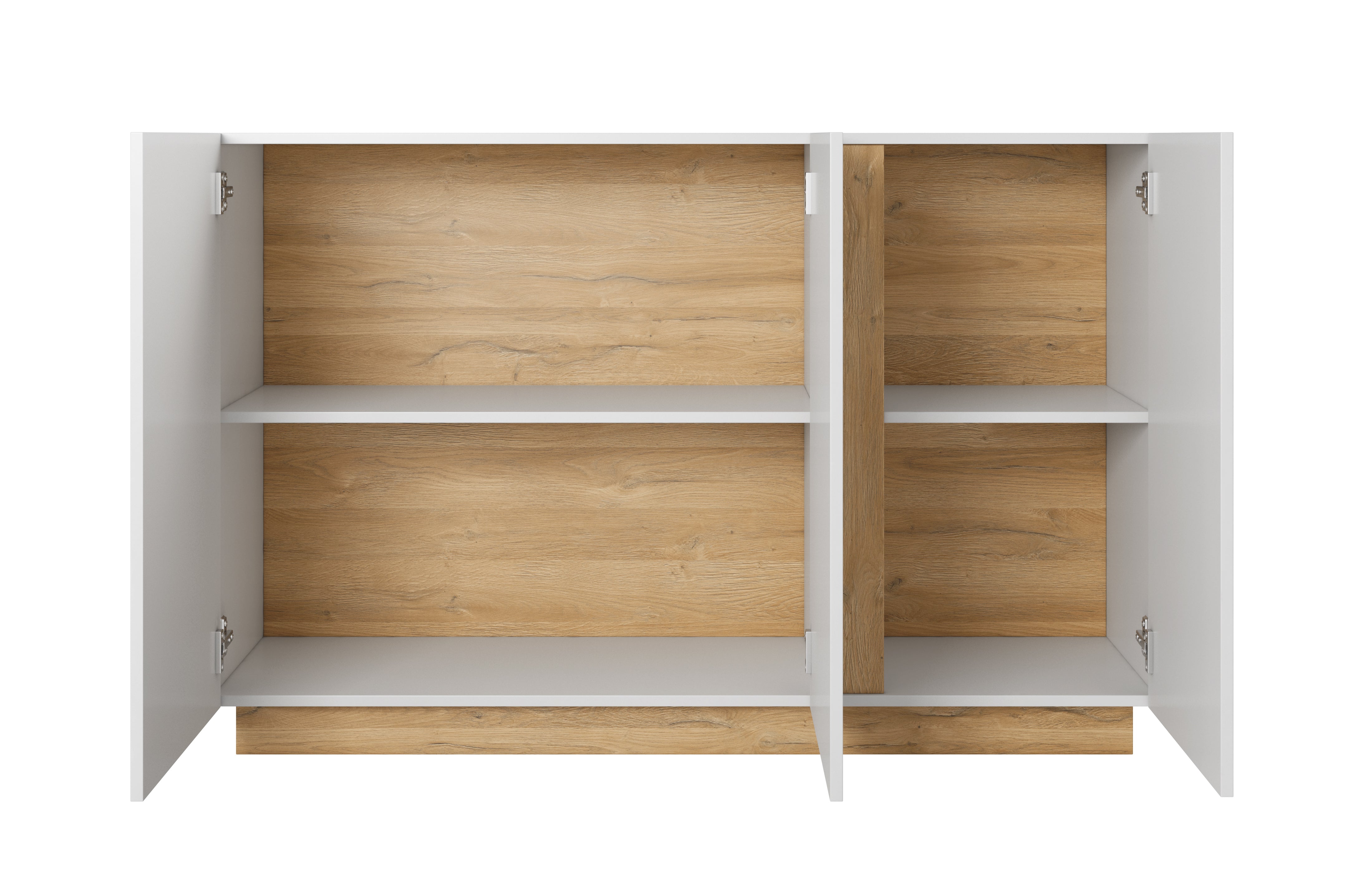 Lask ARCO Sideboard with Display 138 – 138.2 x 40 x 90.5 cm – White