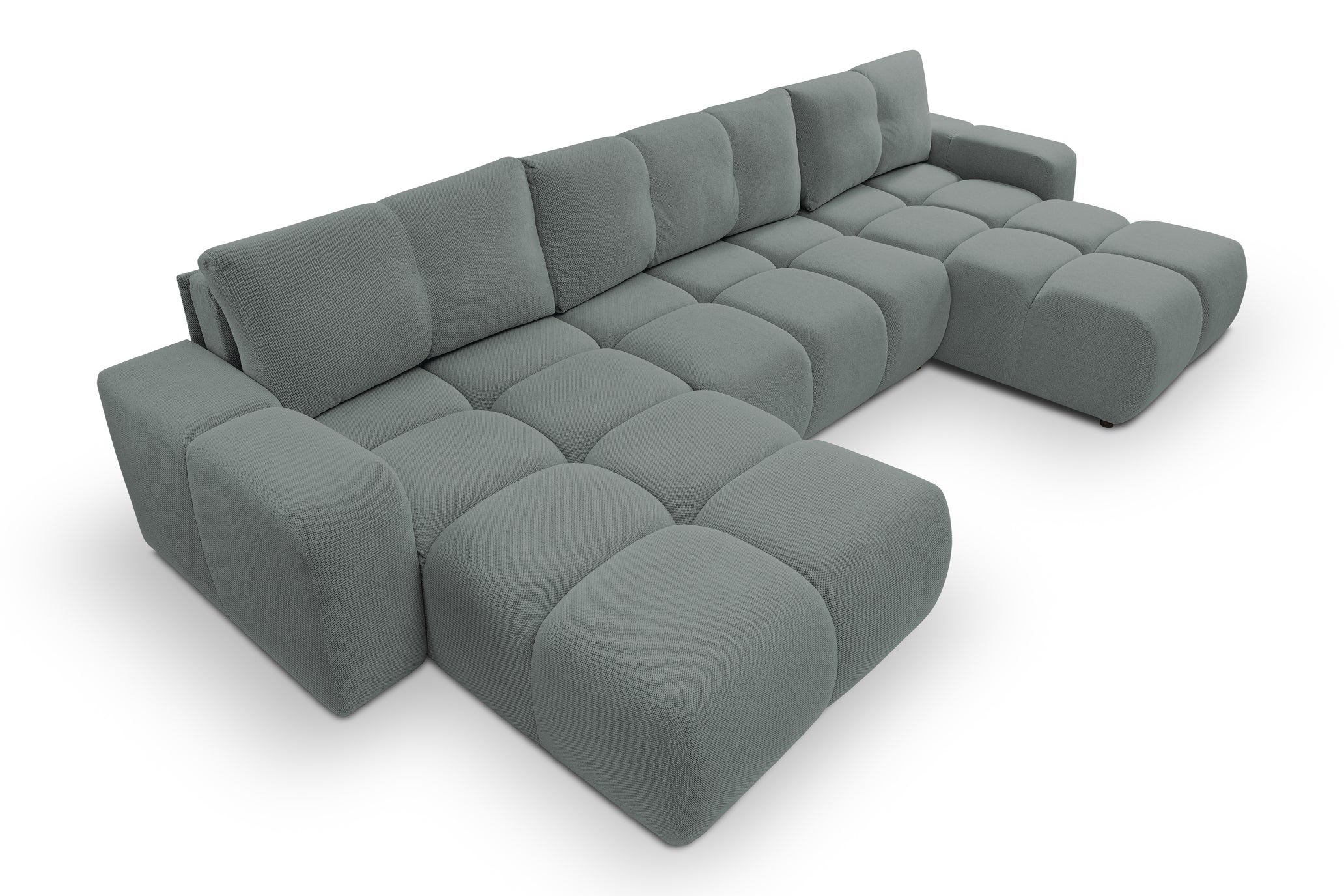 Lask SOHO U-förmiges Ecksofa mit Bettkasten – 359 x 177 cm