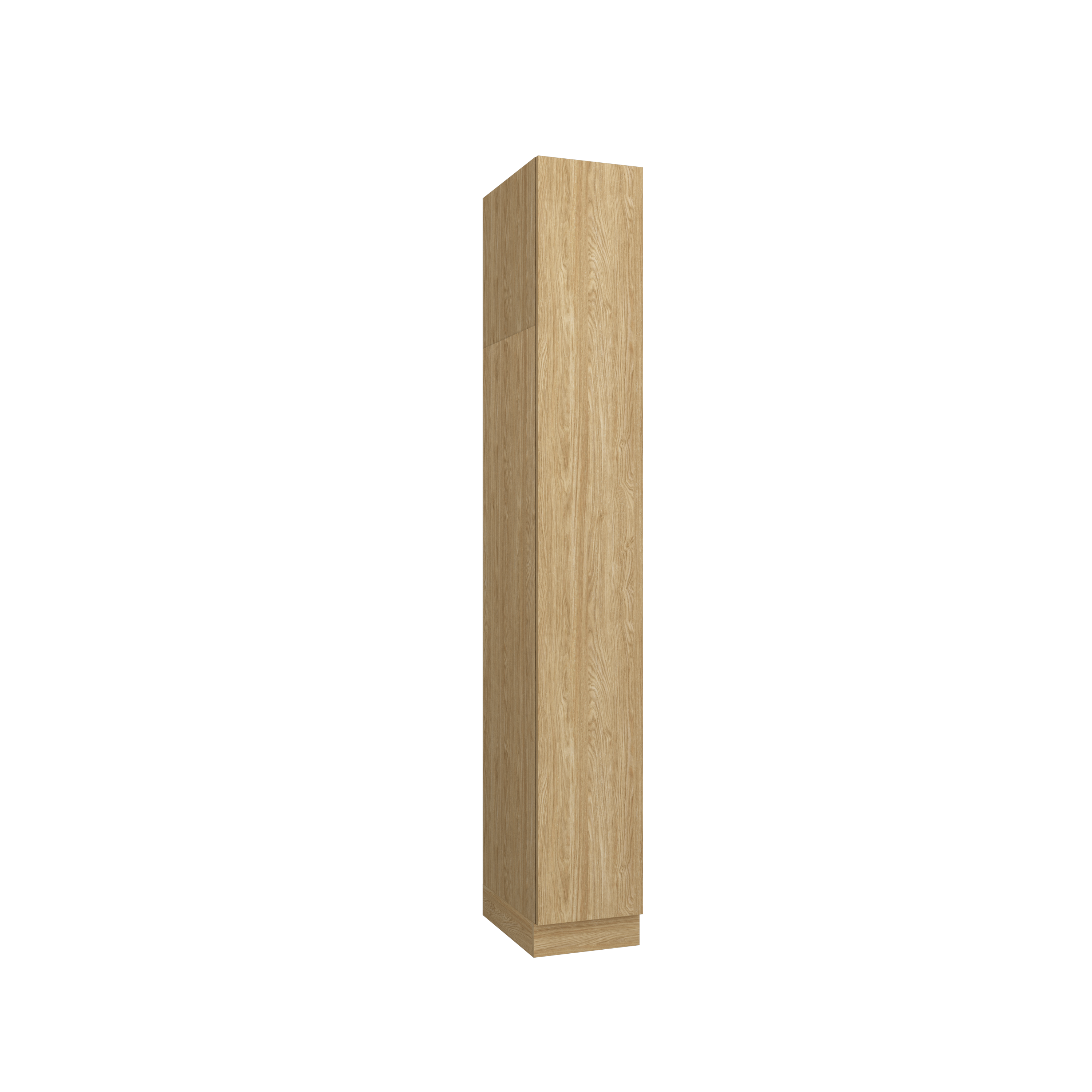 SLEEP VARIA Kleiderschrank 1T 35 cm mit Einlegeböden – Eiche geölt/Eiche geölt