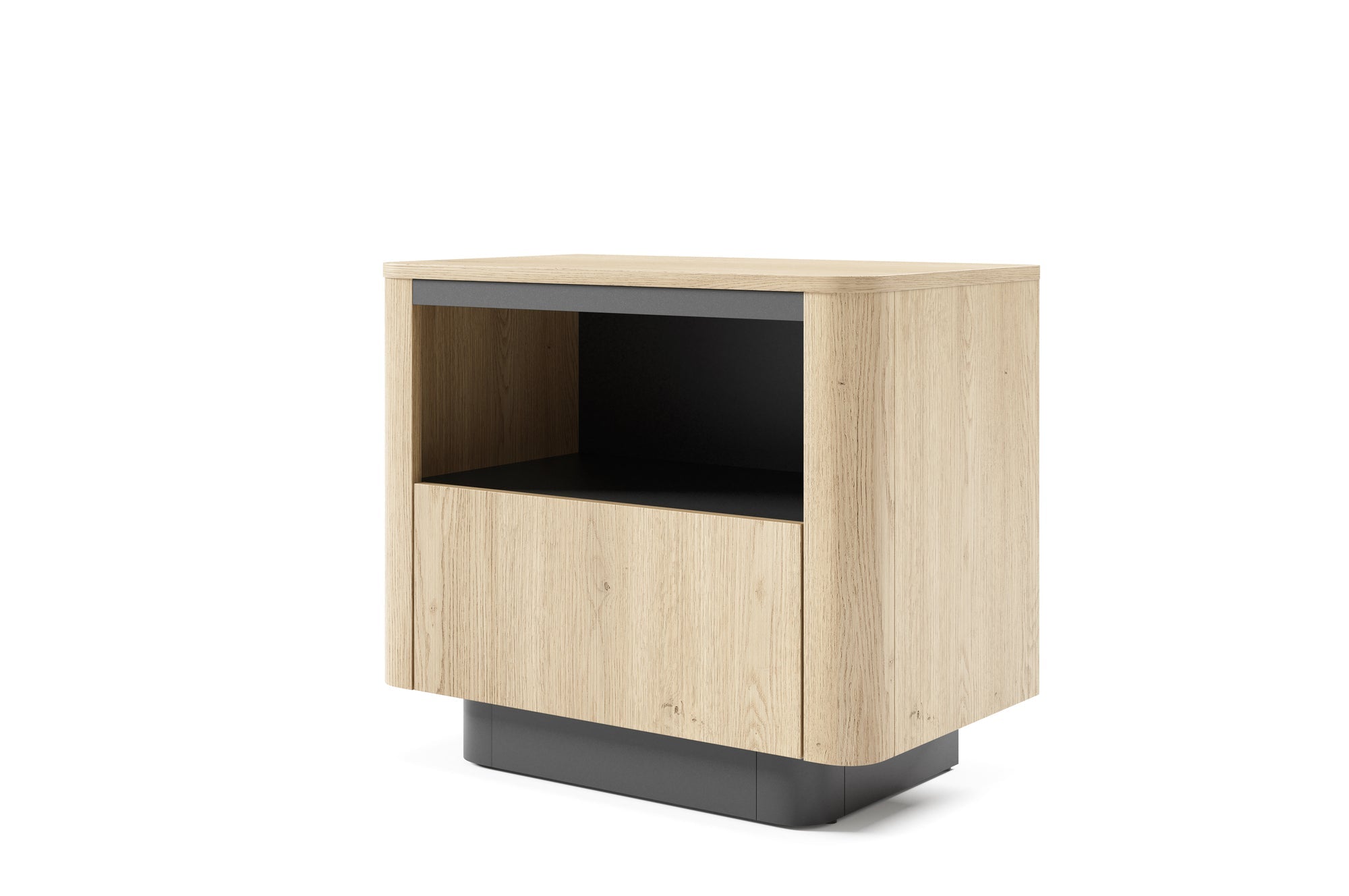 Lask Torro – Nachttisch mit 1 Schublade (63,2 × 50,5 × 38,1 cm)
