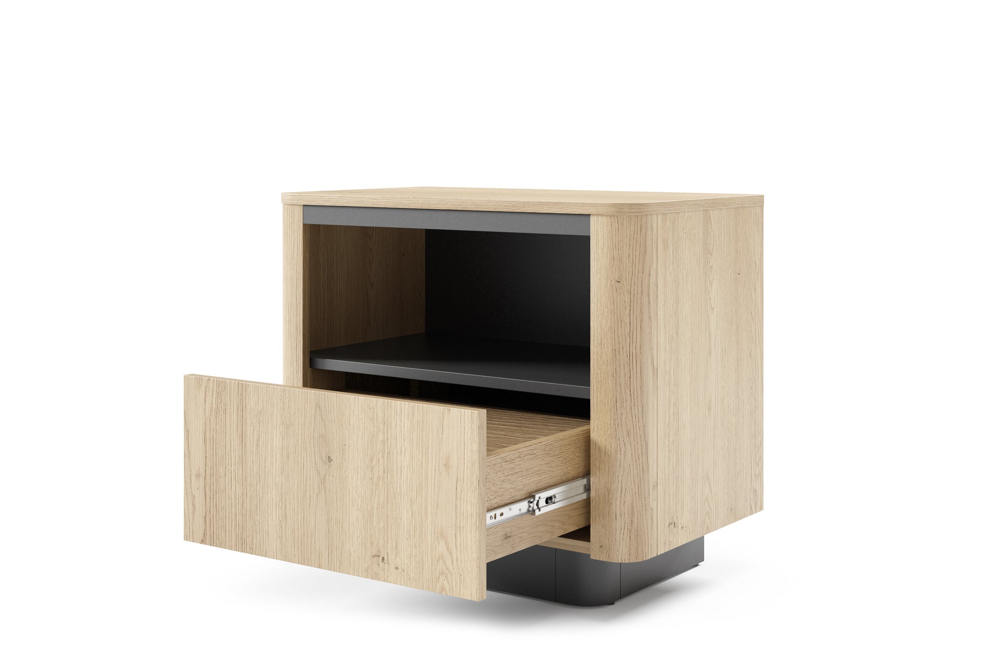Lask Torro – Nachttisch mit 1 Schublade (63,2 × 50,5 × 38,1 cm)