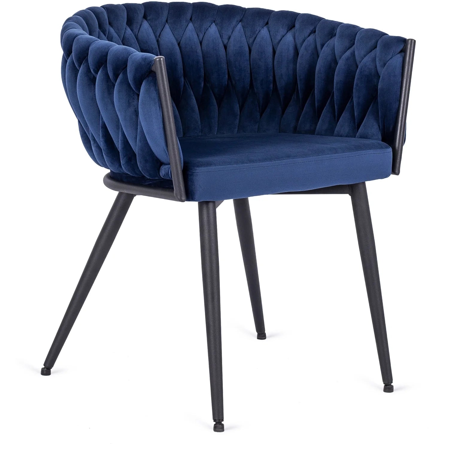 Elite EMPOLI Navy Blue Velvet Chair – Luxurious Comfort & Modern Elegance