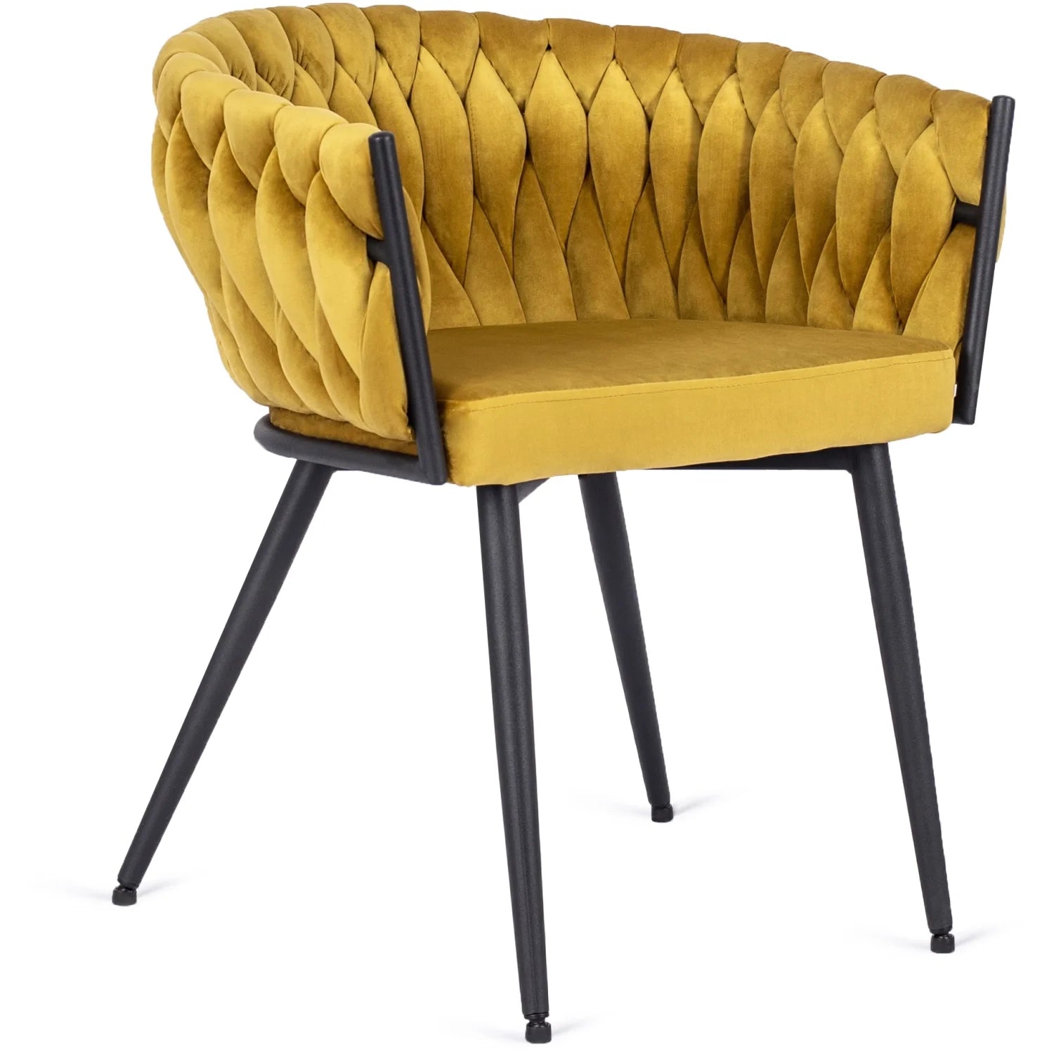 Elite EMPOLI Mustard Velvet Chair – A Bold Statement in Comfort & Style