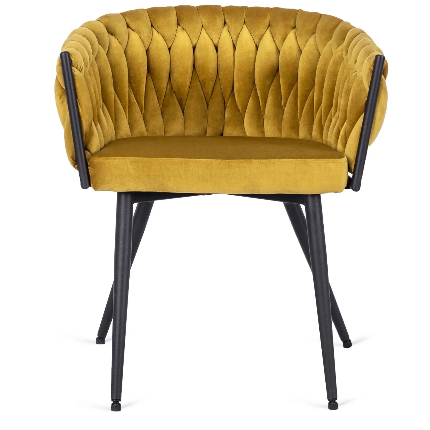 Elite EMPOLI Mustard Velvet Chair – A Bold Statement in Comfort & Style