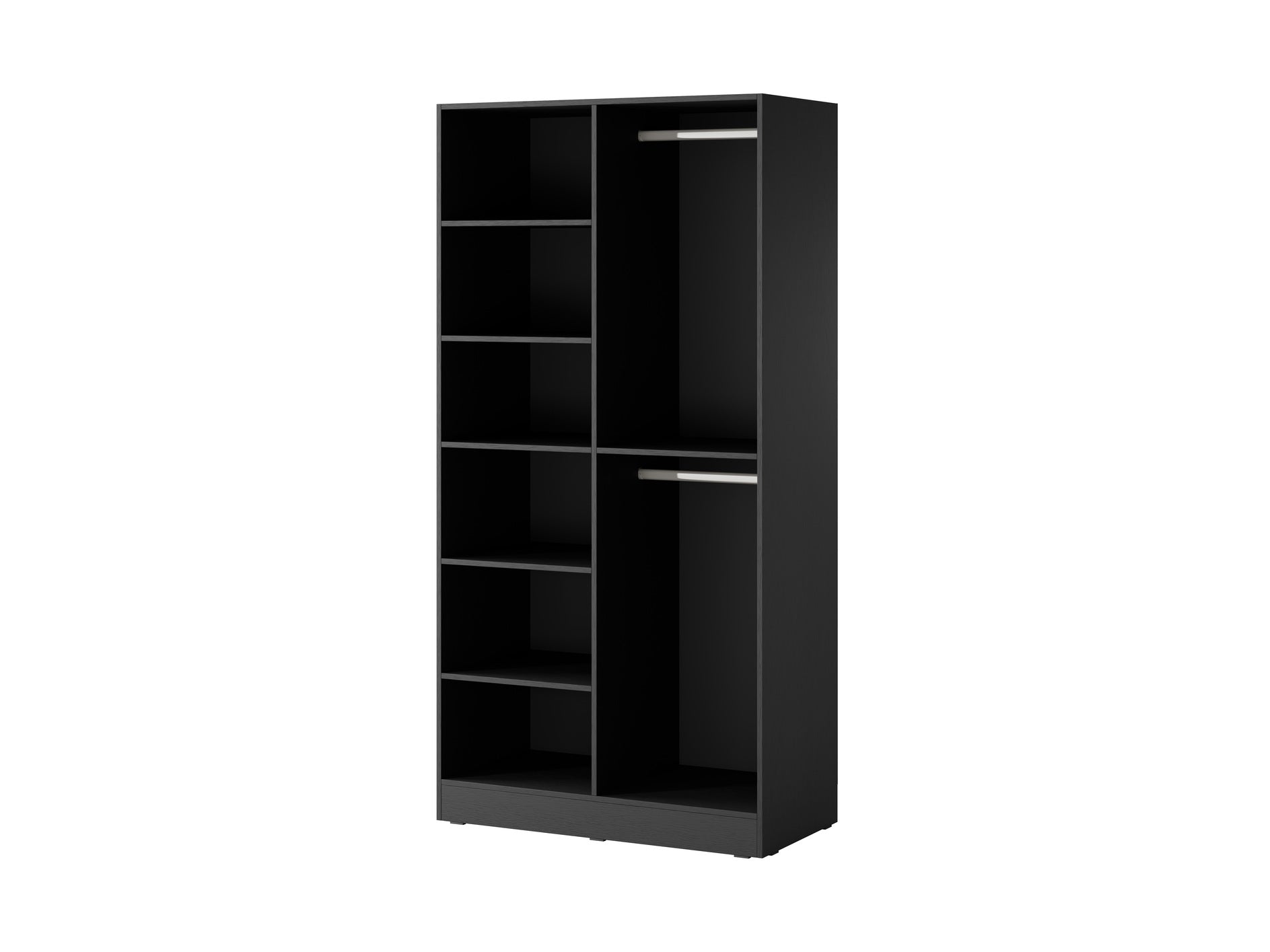 PI Sandbox Modularer Kleiderschrank mit 2 Türen – Flutes Black