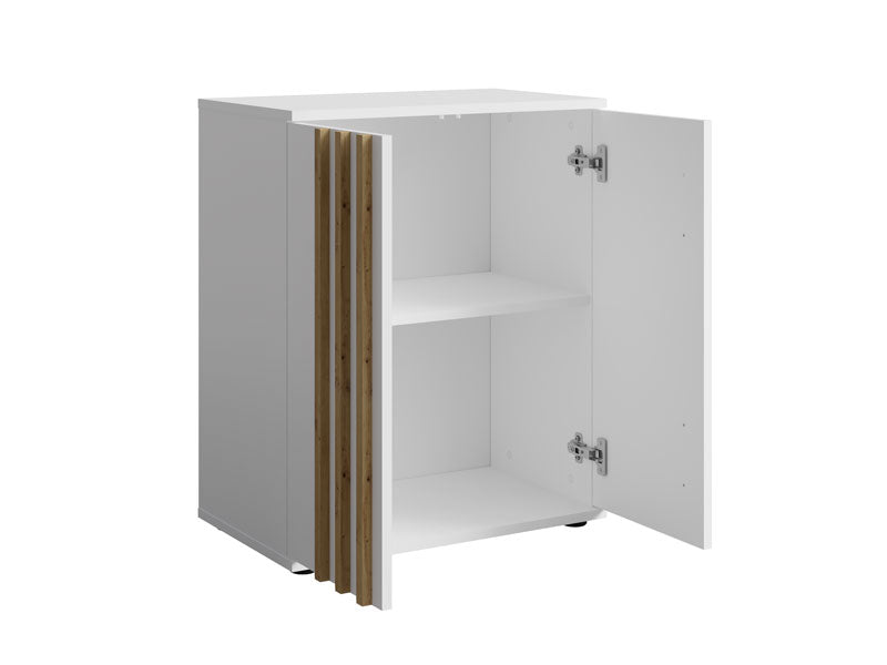 MO Toll 2D Sideboard – Weiß / Artisan-Eiche