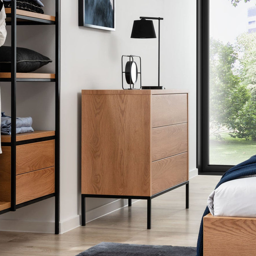 NE Loft Caramel – Kommode mit 3 Schubladen