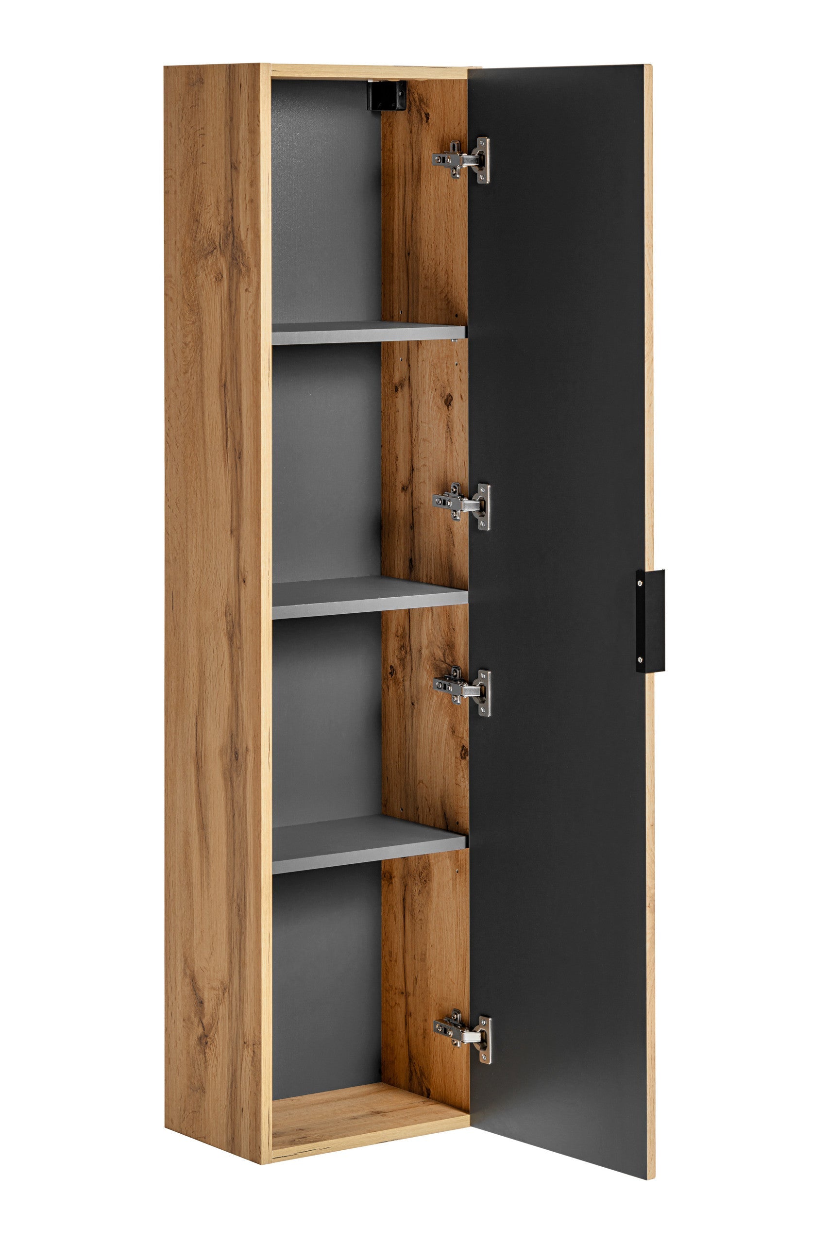 Adel Eiche Badezimmer mit Hochschrank Smile 120 cm SET-ADO B