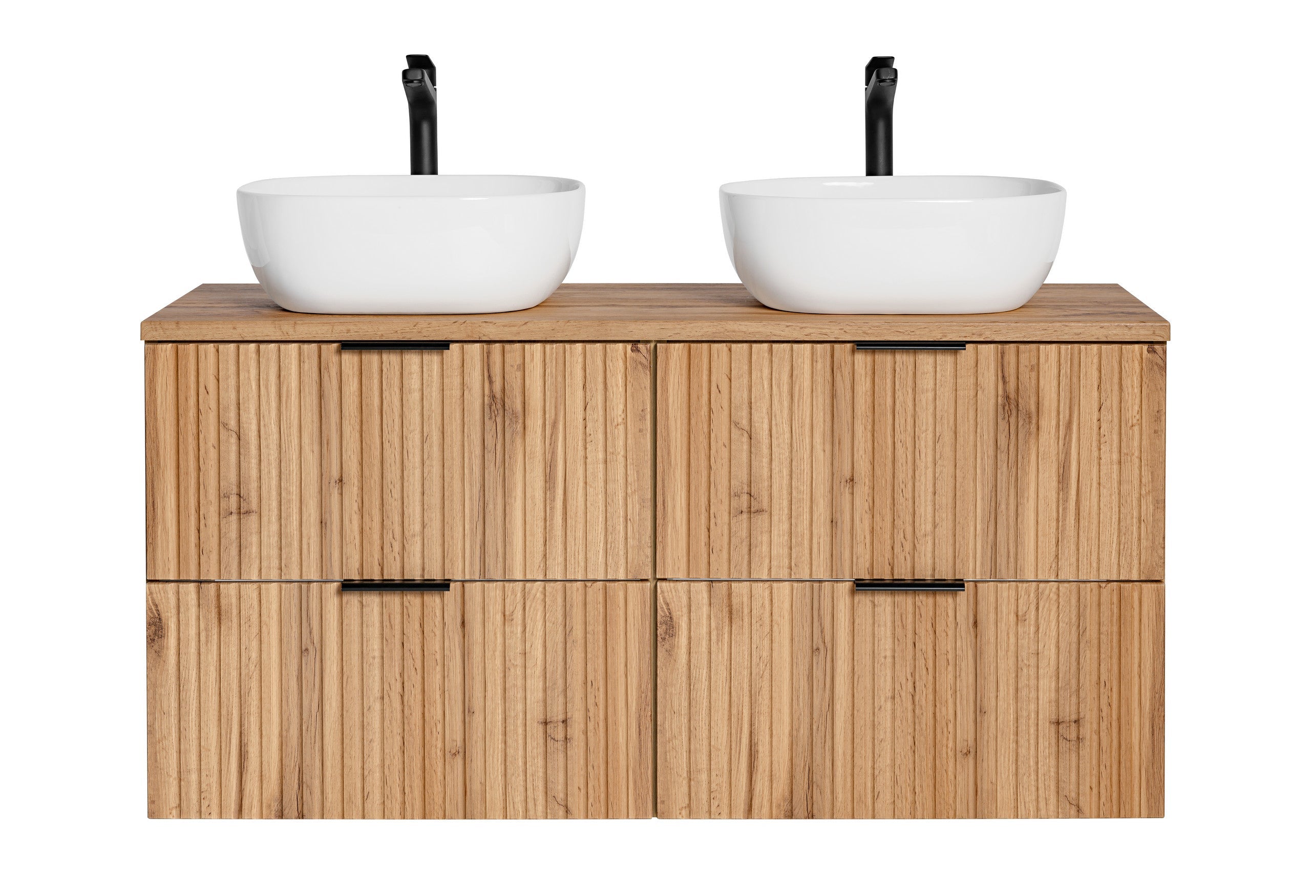 Adel Eiche Badezimmer mit Hochschrank Smile 120 cm SET-ADO B