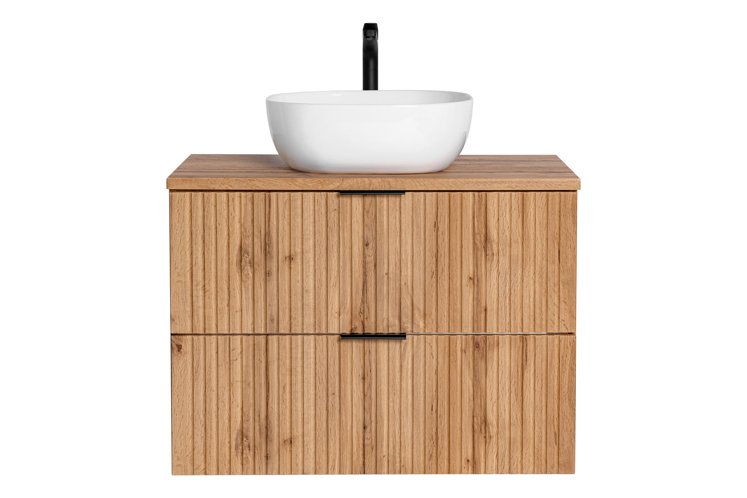 Adel Eiche Badezimmer mit Hochschrank Smile 80 cm SET-ADO