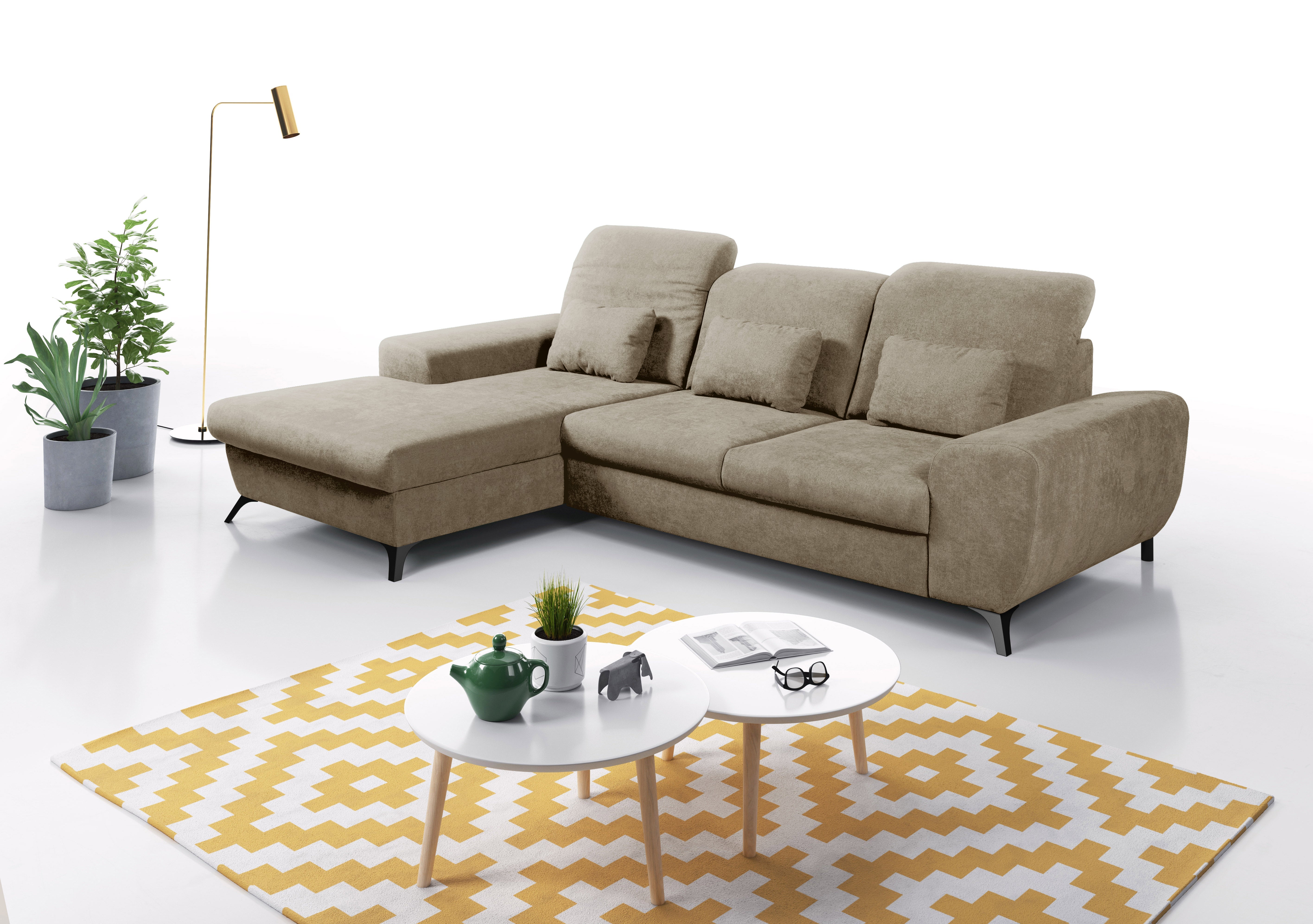 Lask ALTA Ecksofa – 279,5 x 164 cm – Links- oder Rechtskonfiguration