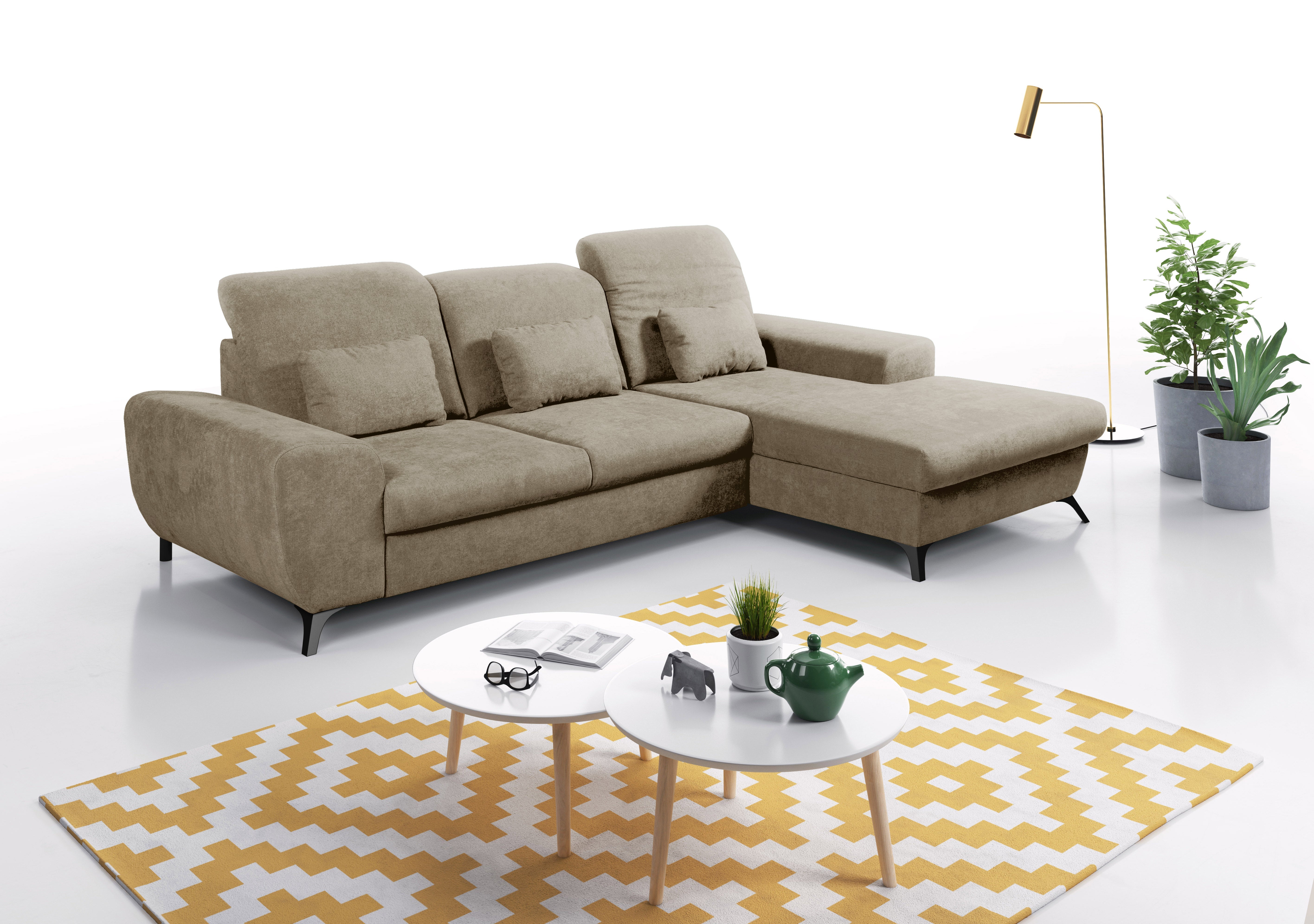Lask ALTA Ecksofa – 279,5 x 164 cm – Links- oder Rechtskonfiguration