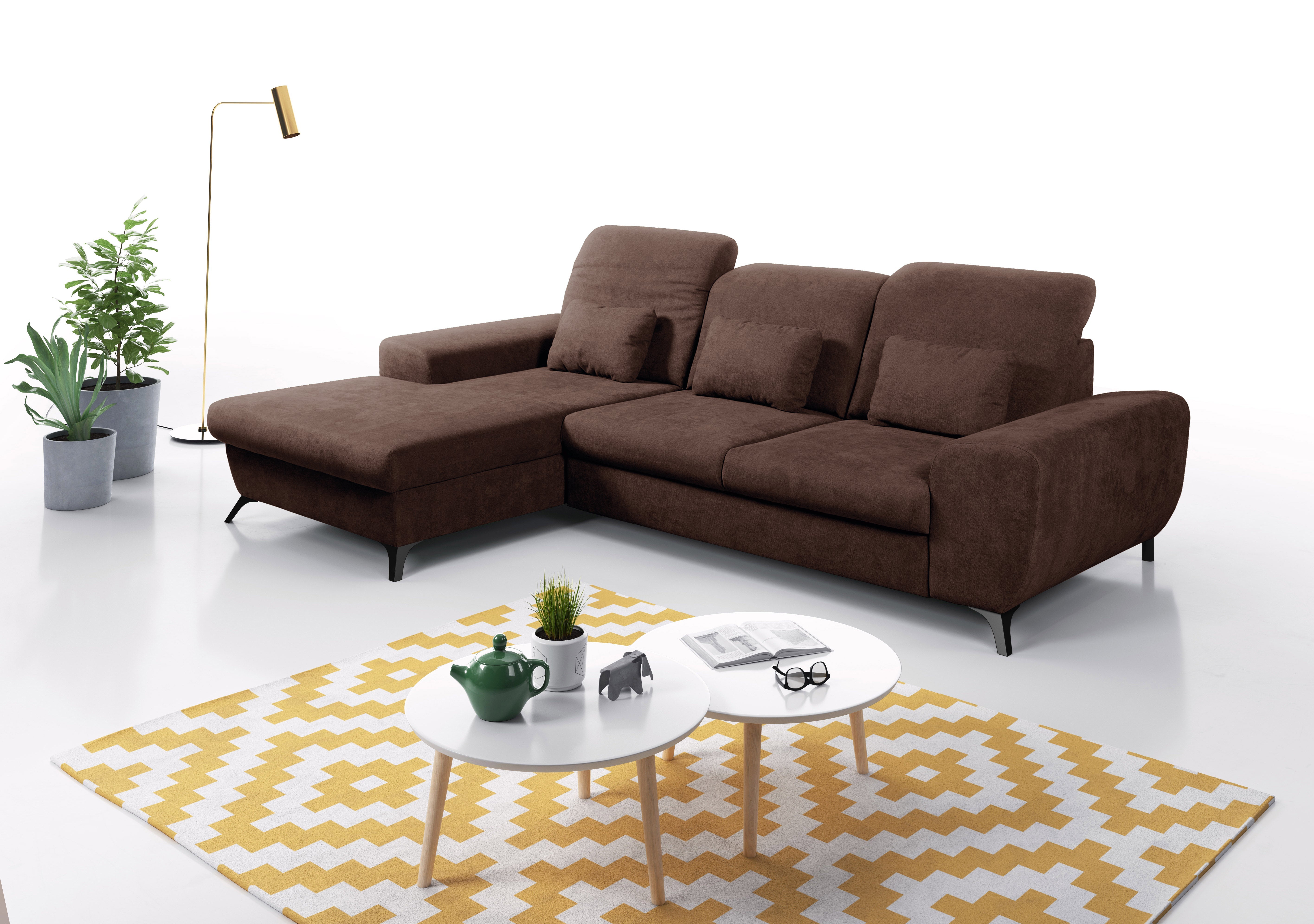 Lask ALTA Ecksofa – 279,5 x 164 cm – Links- oder Rechtskonfiguration