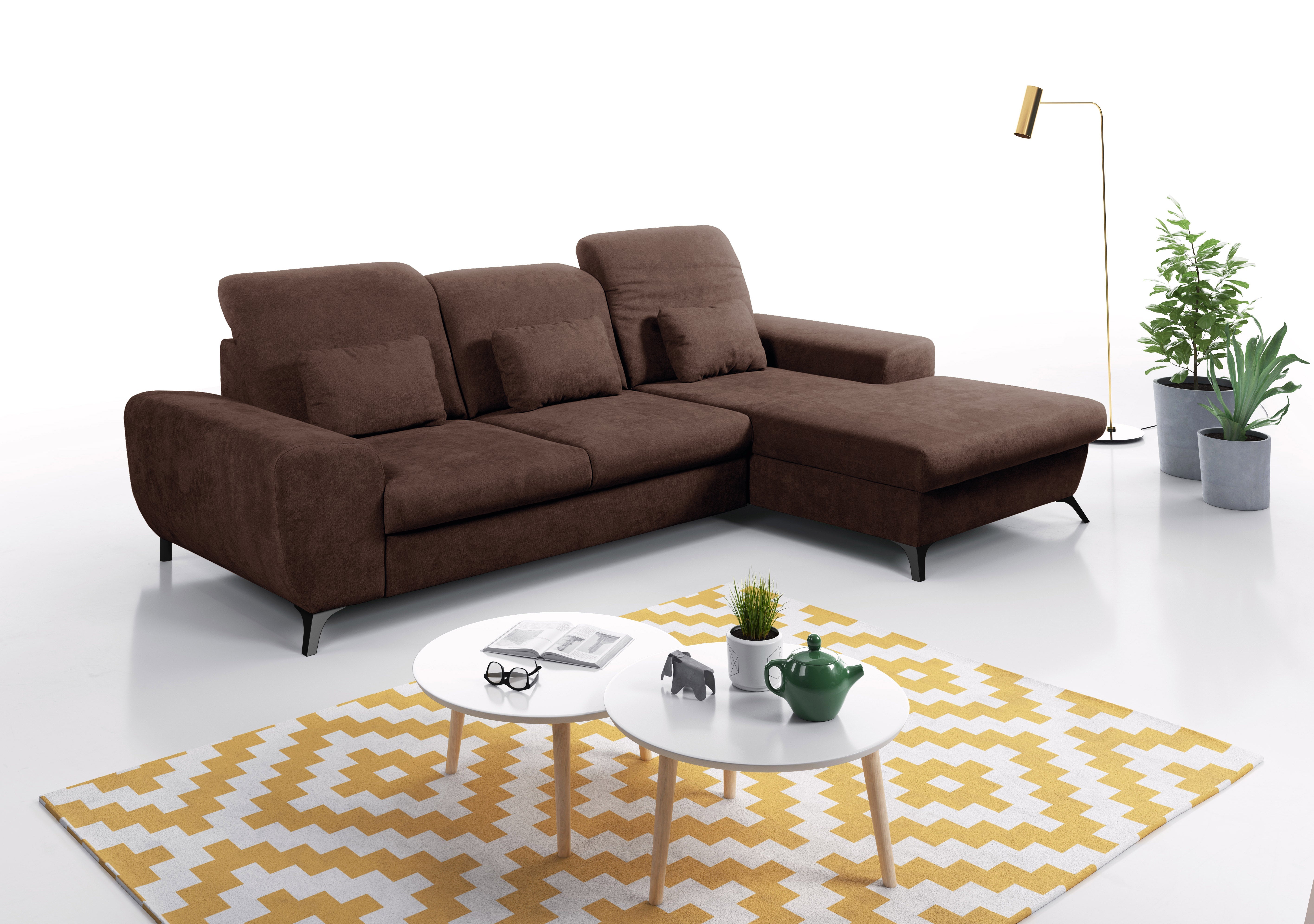 Lask ALTA Ecksofa – 279,5 x 164 cm – Links- oder Rechtskonfiguration