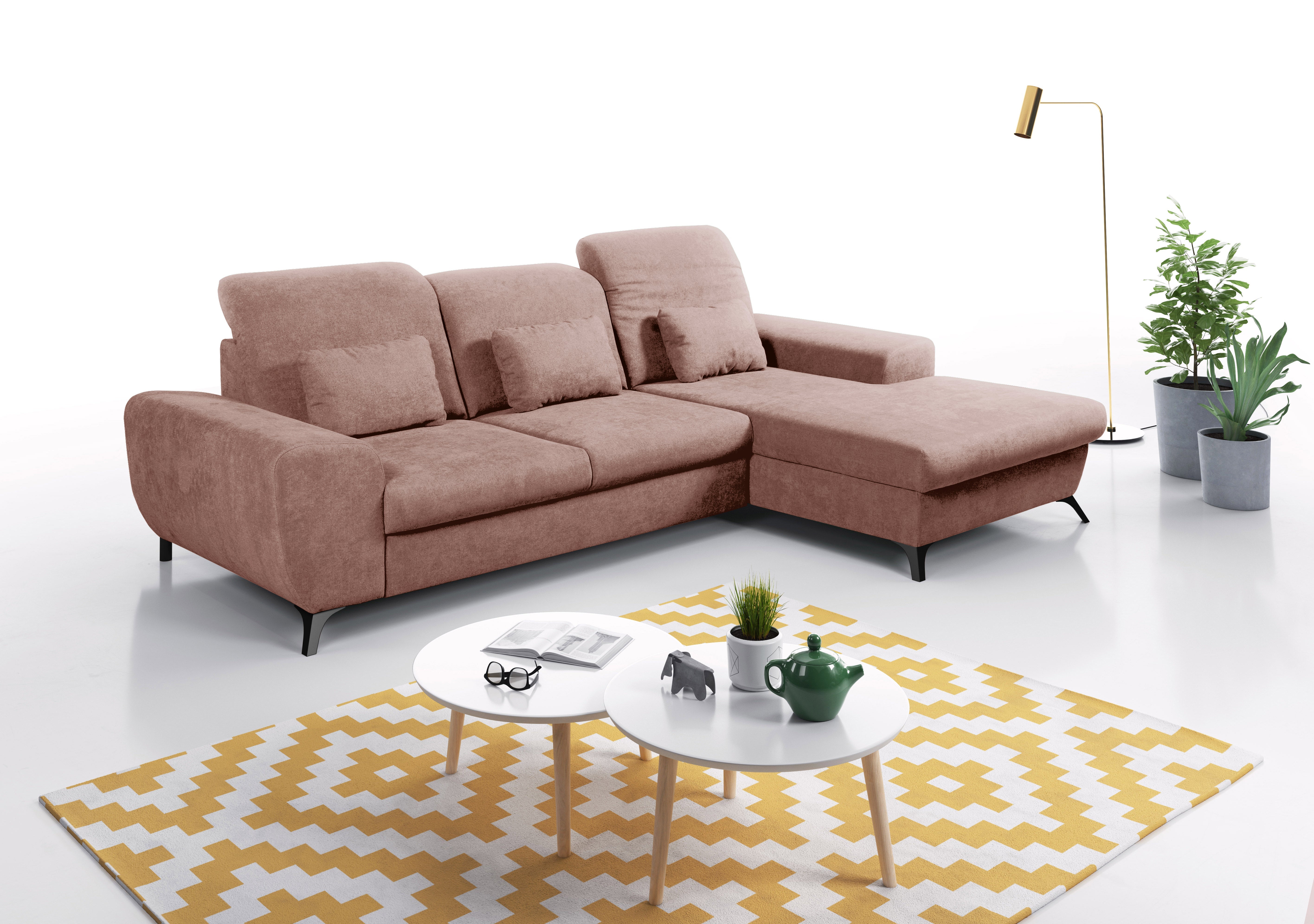Lask ALTA Ecksofa – 279,5 x 164 cm – Links- oder Rechtskonfiguration
