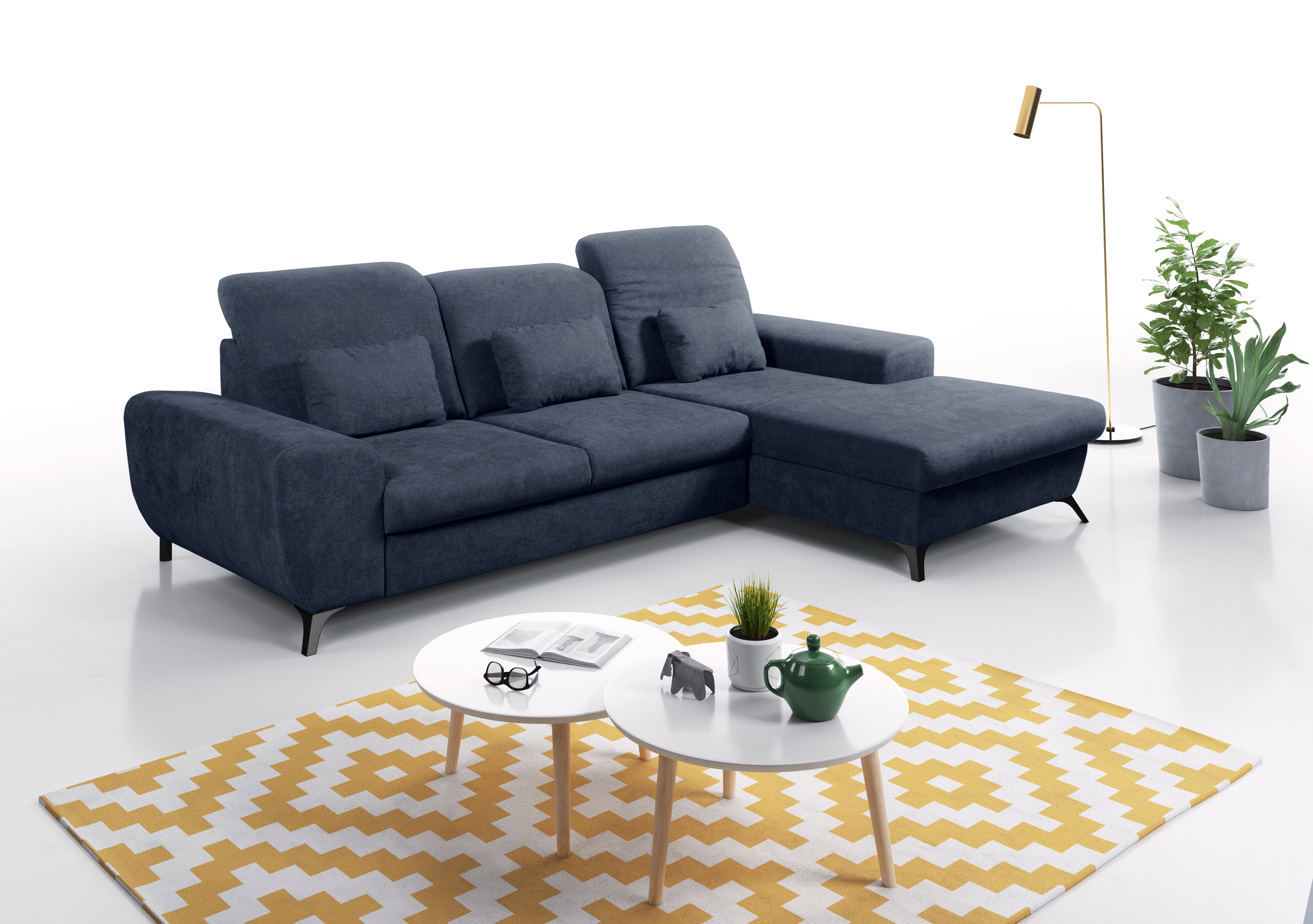 Lask ALTA Ecksofa – 279,5 x 164 cm – Links- oder Rechtskonfiguration