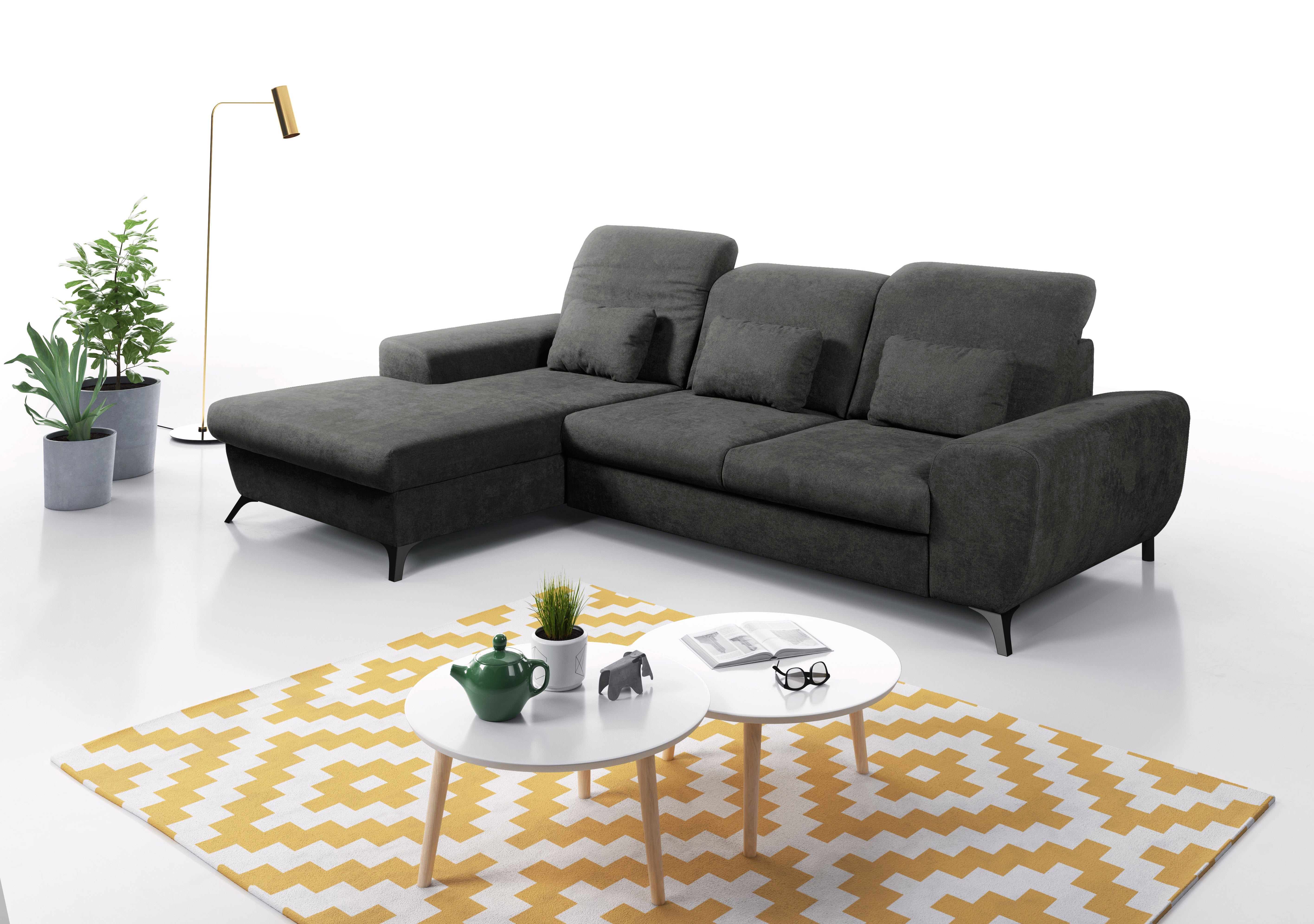 Lask ALTA Ecksofa – 279,5 x 164 cm – Links- oder Rechtskonfiguration