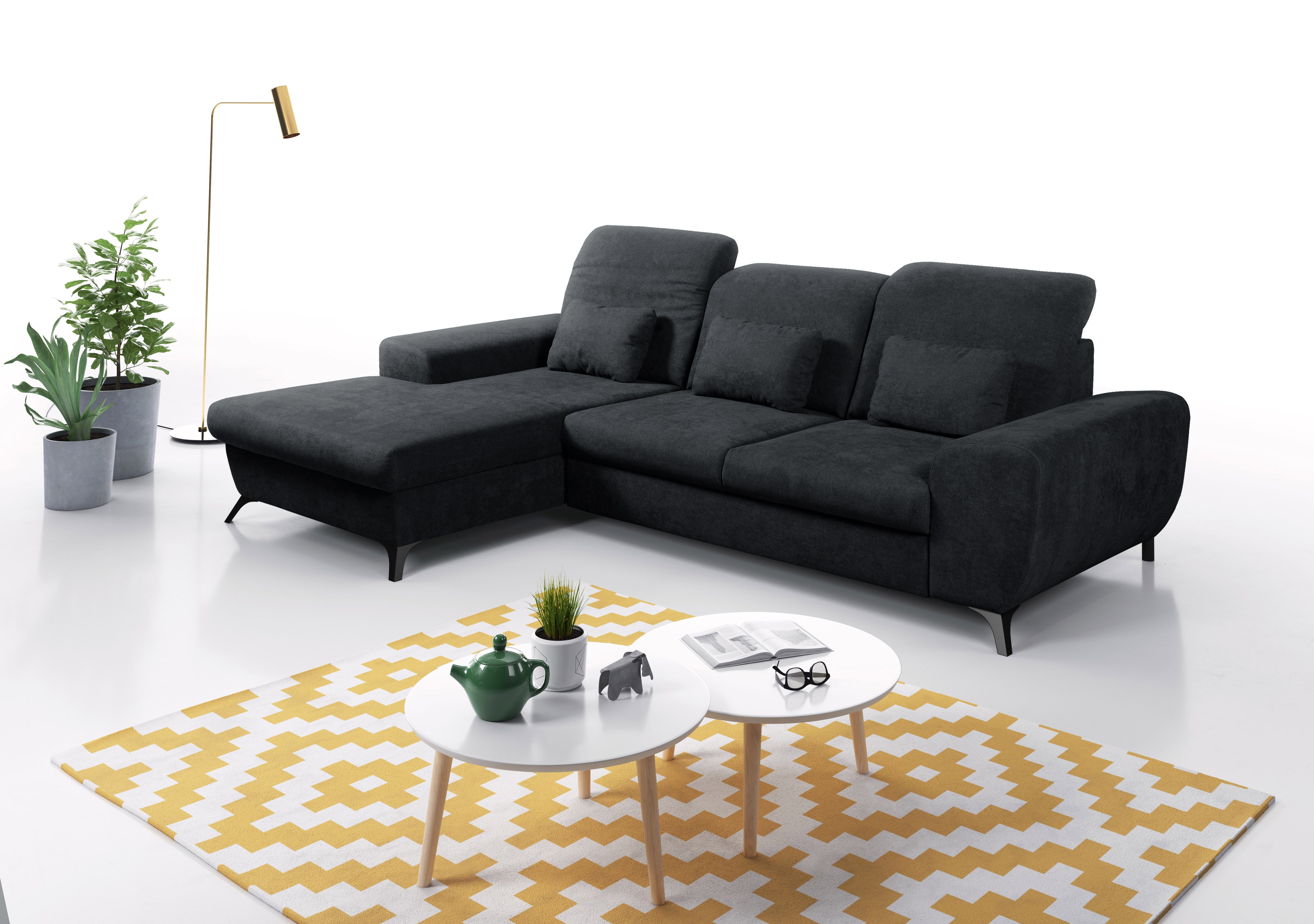 Lask ALTA Ecksofa – 279,5 x 164 cm – Links- oder Rechtskonfiguration