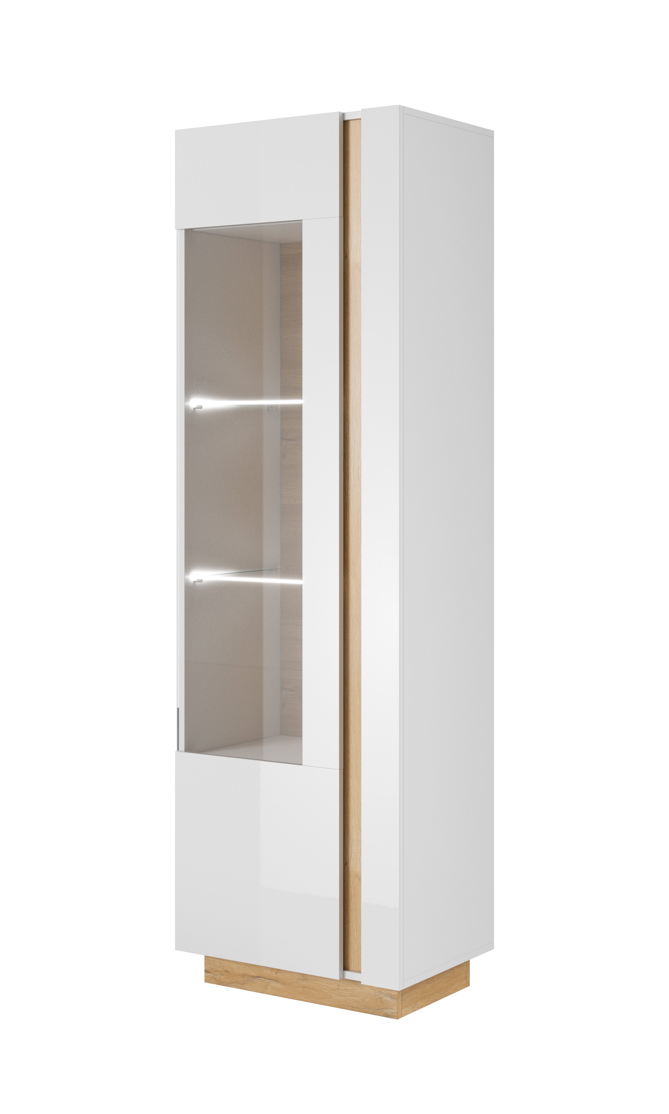 Lask ARCO Hochvitrine 60 - 60 x 40 x 193,5 cm - Weiß