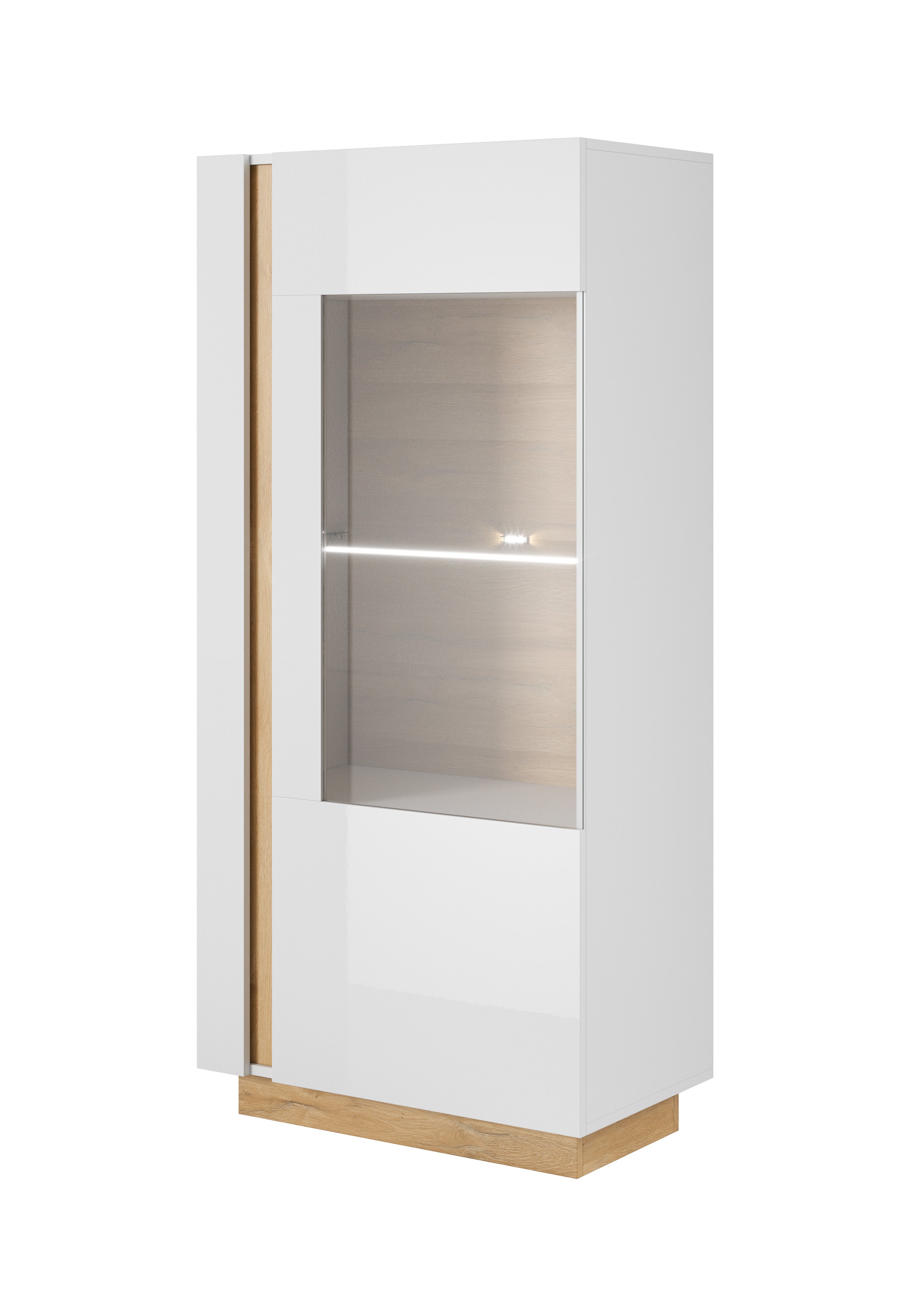 Lask ARCO Vitrine 72 - 72 x 40 x 154 cm - Weiß