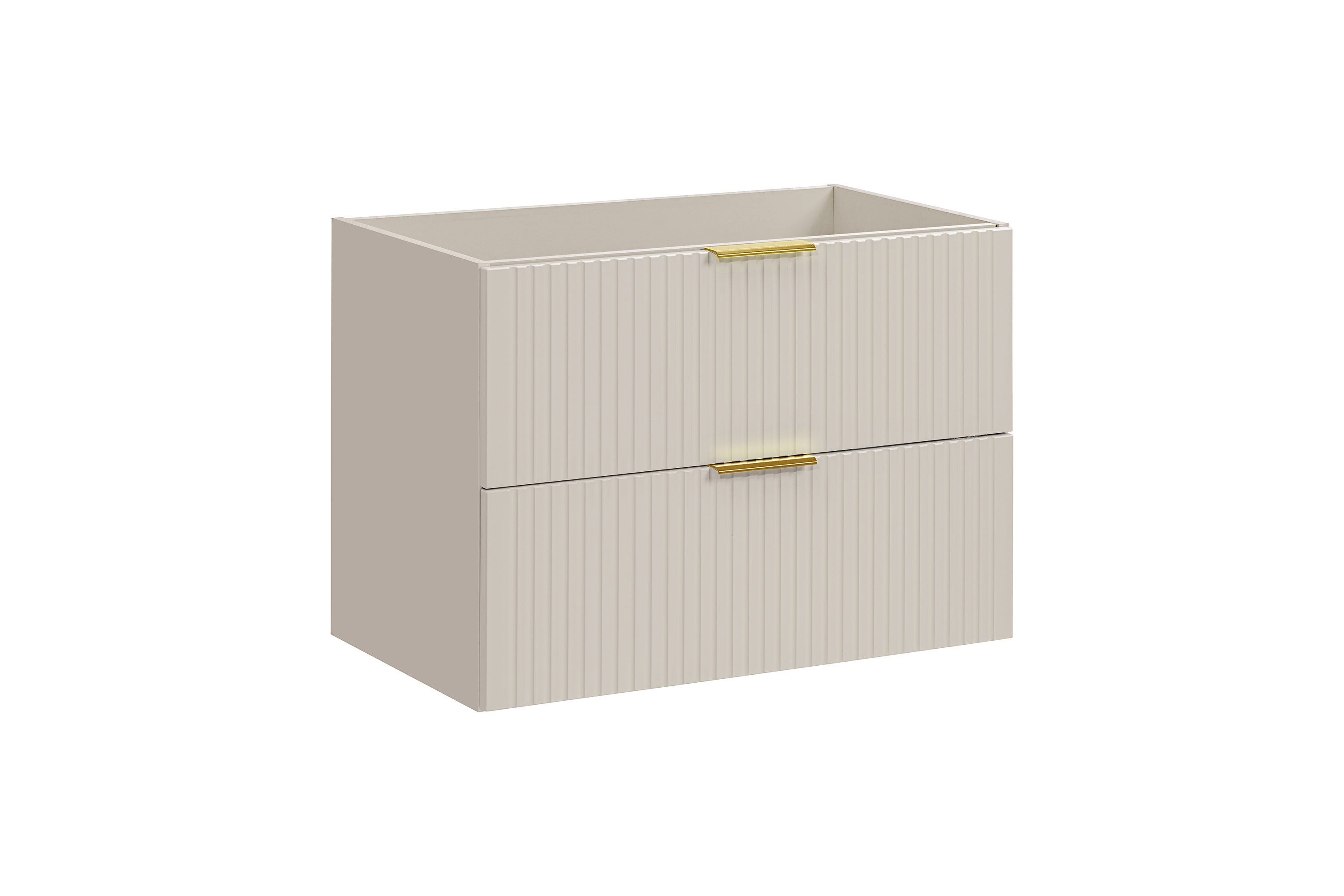 Adel Cashmere Goldgriff Badezimmer mit Hochschrank Smile 80 cm SET-ADC B