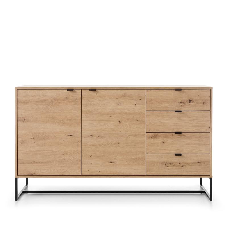 Amber Dresser 153 - Kommode mit zwei Türen und drei Schubladen