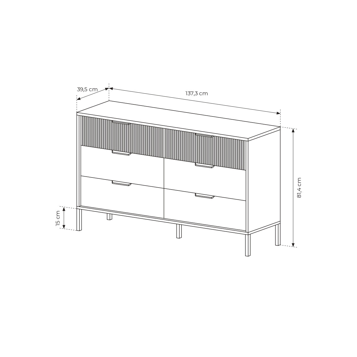 Lask Baltic – Kommode 138 6S