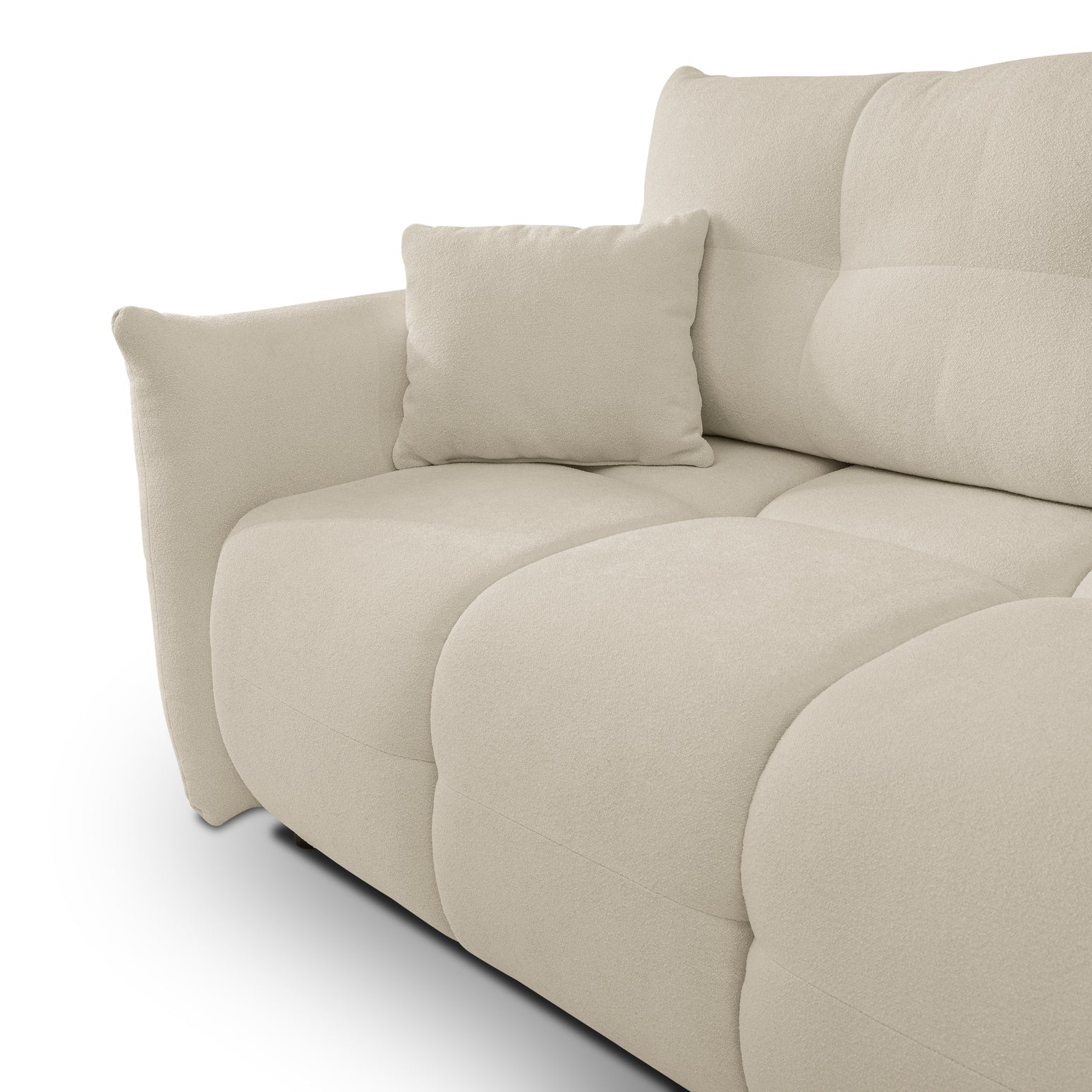 Lask BASE Ecksofa mit Schlaffunktion – 257 x 177 cm – Links- oder Rechtskonfiguration