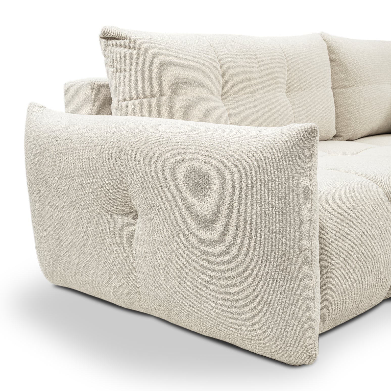 Lask BASE Ecksofa mit Schlaffunktion – 257 x 177 cm – Links- oder Rechtskonfiguration