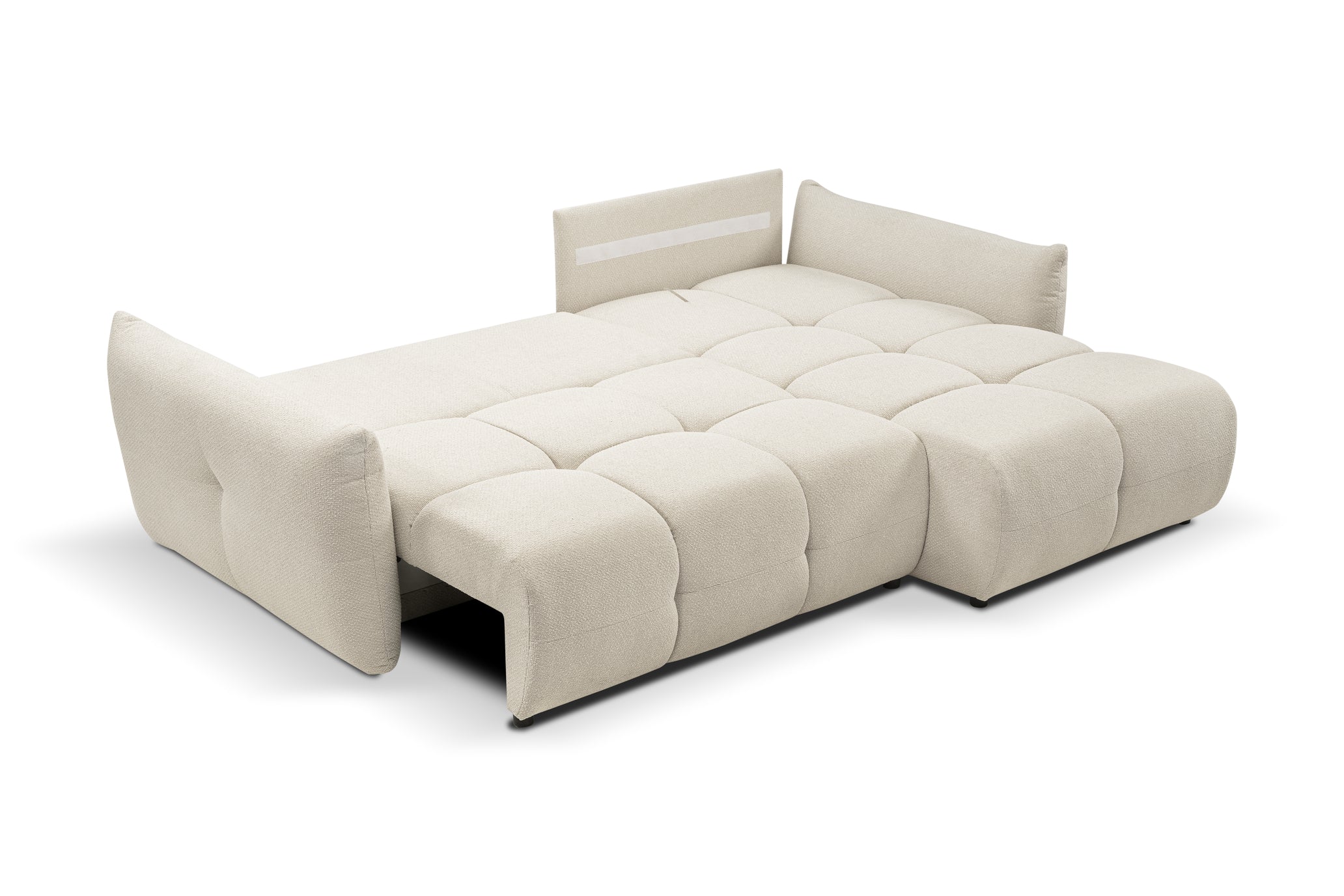 Lask BASE Ecksofa mit Schlaffunktion – 257 x 177 cm – Links- oder Rechtskonfiguration