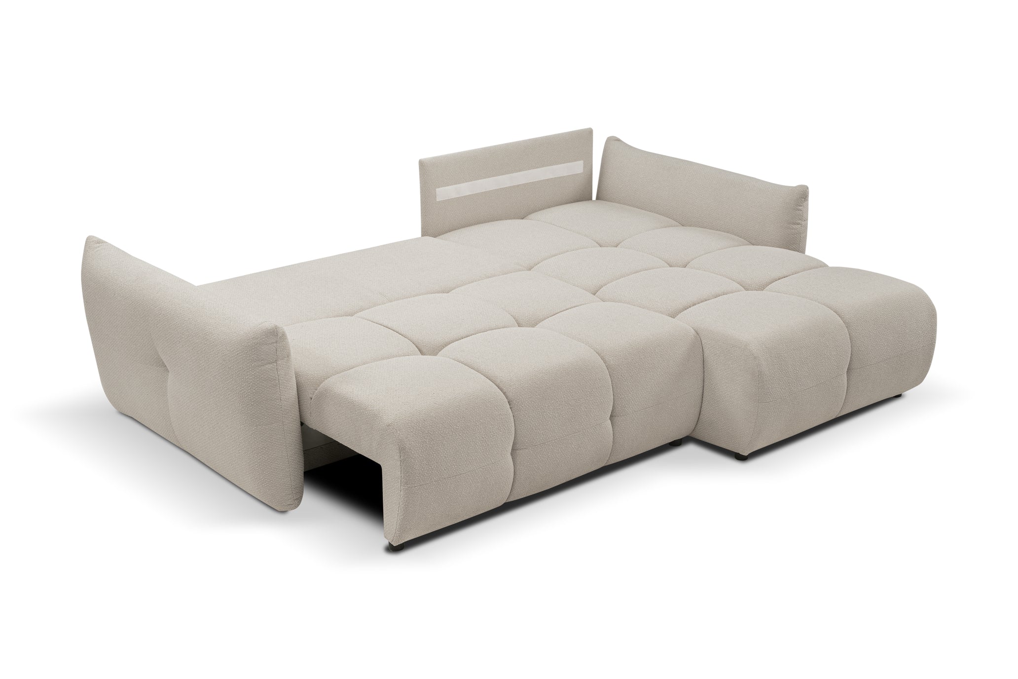 Lask BASE Ecksofa mit Schlaffunktion – 257 x 177 cm – Links- oder Rechtskonfiguration
