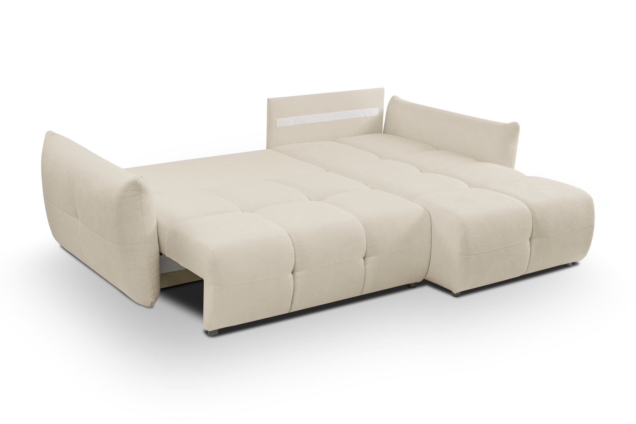 Lask BASE Ecksofa mit Schlaffunktion – 257 x 177 cm – Links- oder Rechtskonfiguration