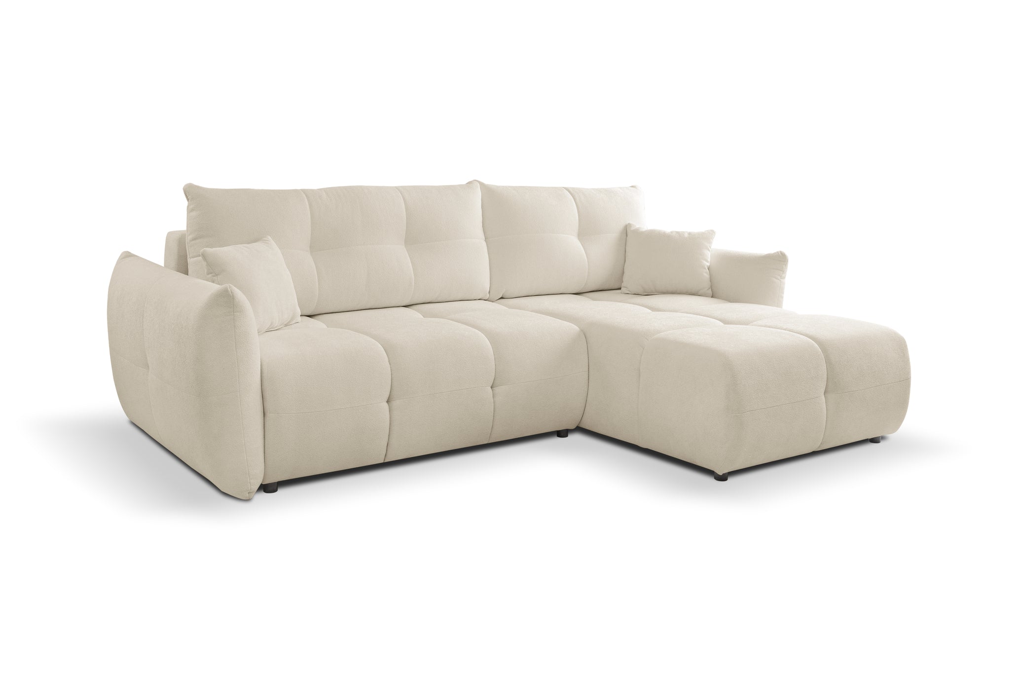 Lask BASE Ecksofa mit Schlaffunktion – 257 x 177 cm – Links- oder Rechtskonfiguration