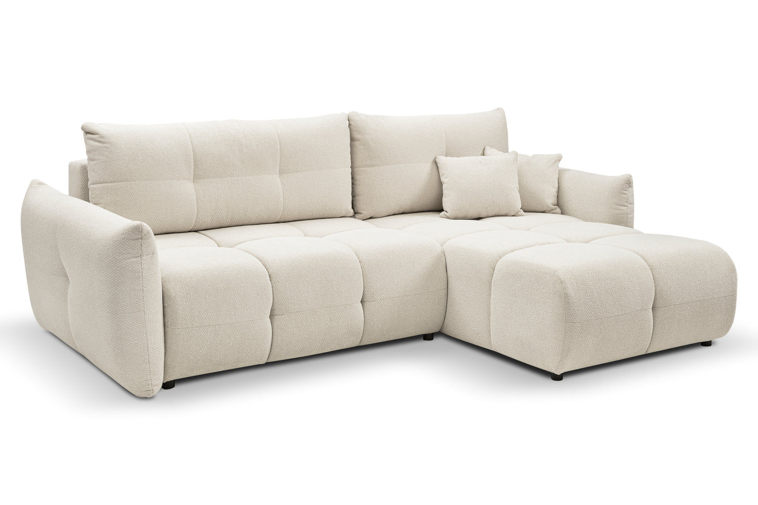 Lask BASE Ecksofa mit Schlaffunktion – 257 x 177 cm – Links- oder Rechtskonfiguration