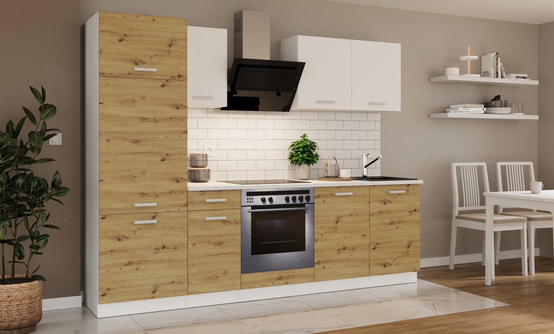LE Toni 260 cm Küchenset – Artisan Oak