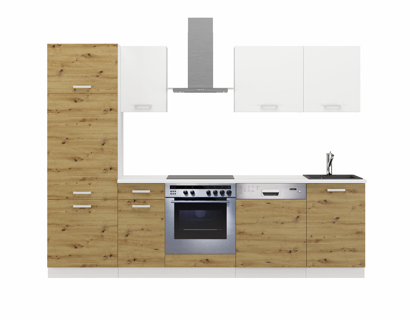 LE Toni 270 cm Küchenset – Artisan Oak