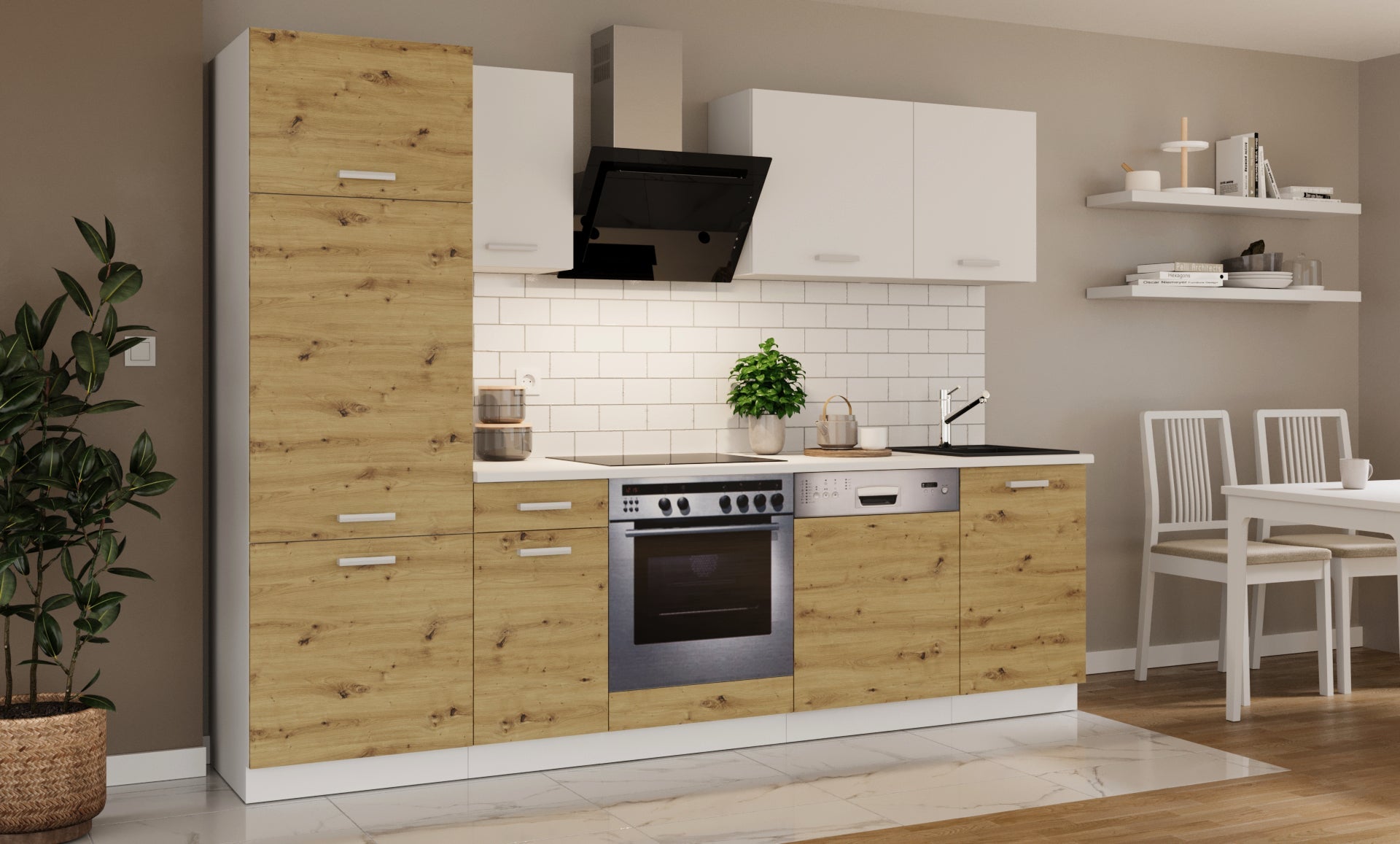 LE Toni 270 cm Küchenset – Artisan Oak