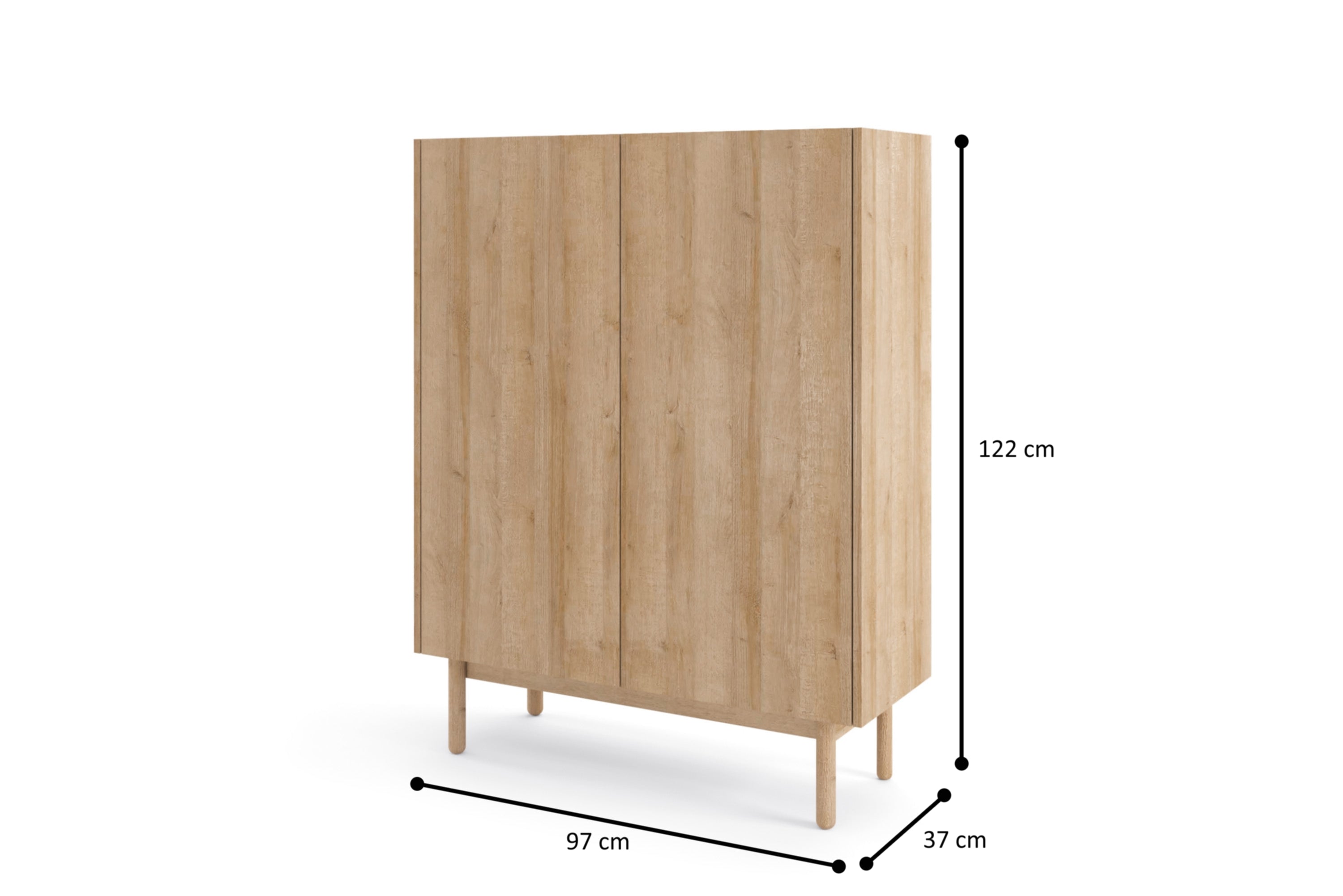 PI Boho KD97 Sideboard – Riviera Eiche