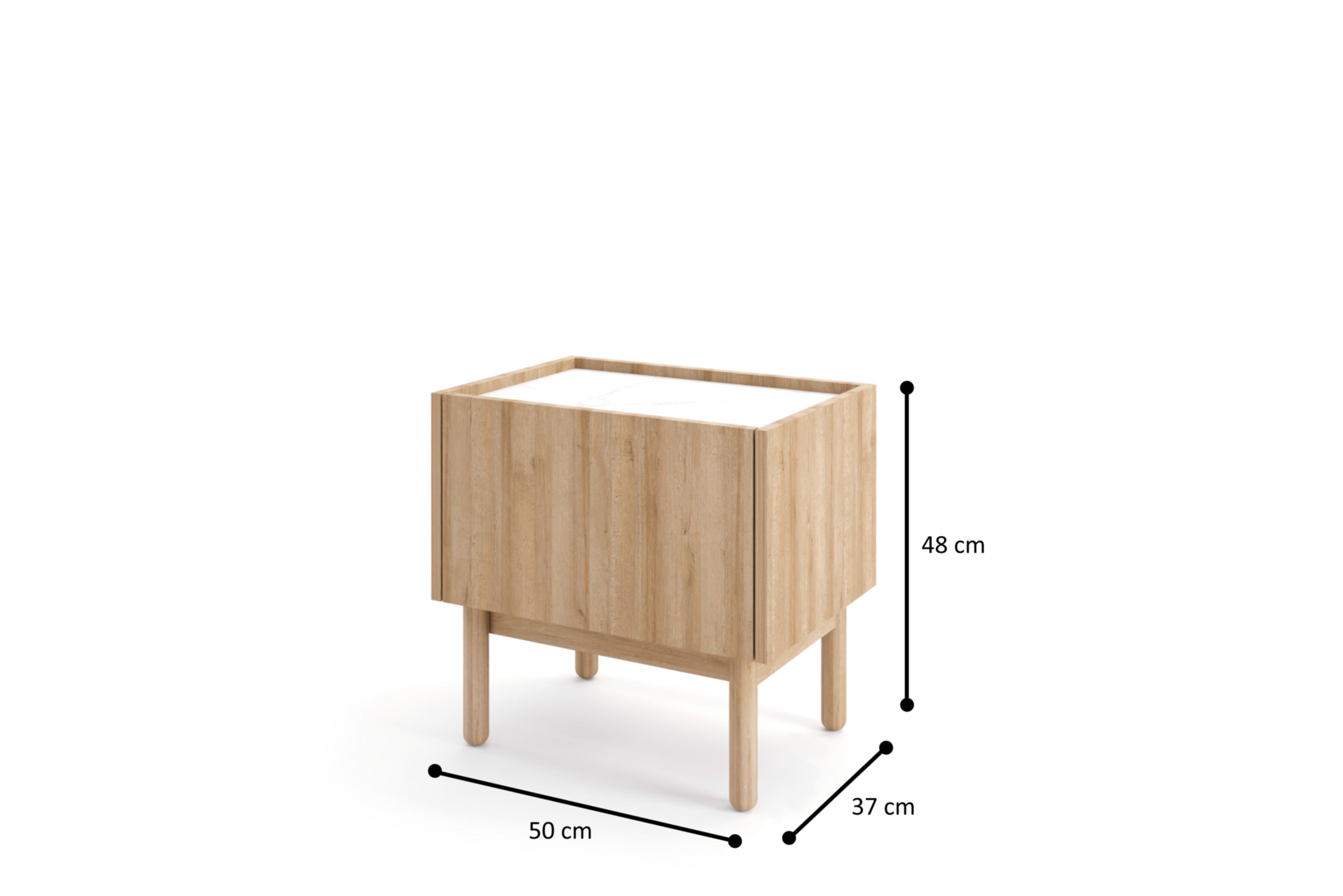 PI Boho Nachttisch S50 – Riviera Eiche
