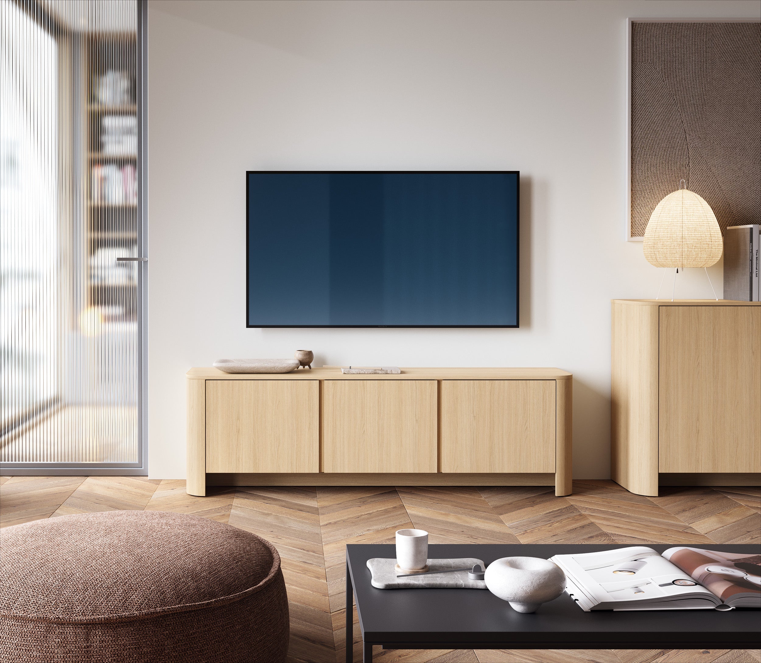 PI Bari TV Stand – Vicenza Oak