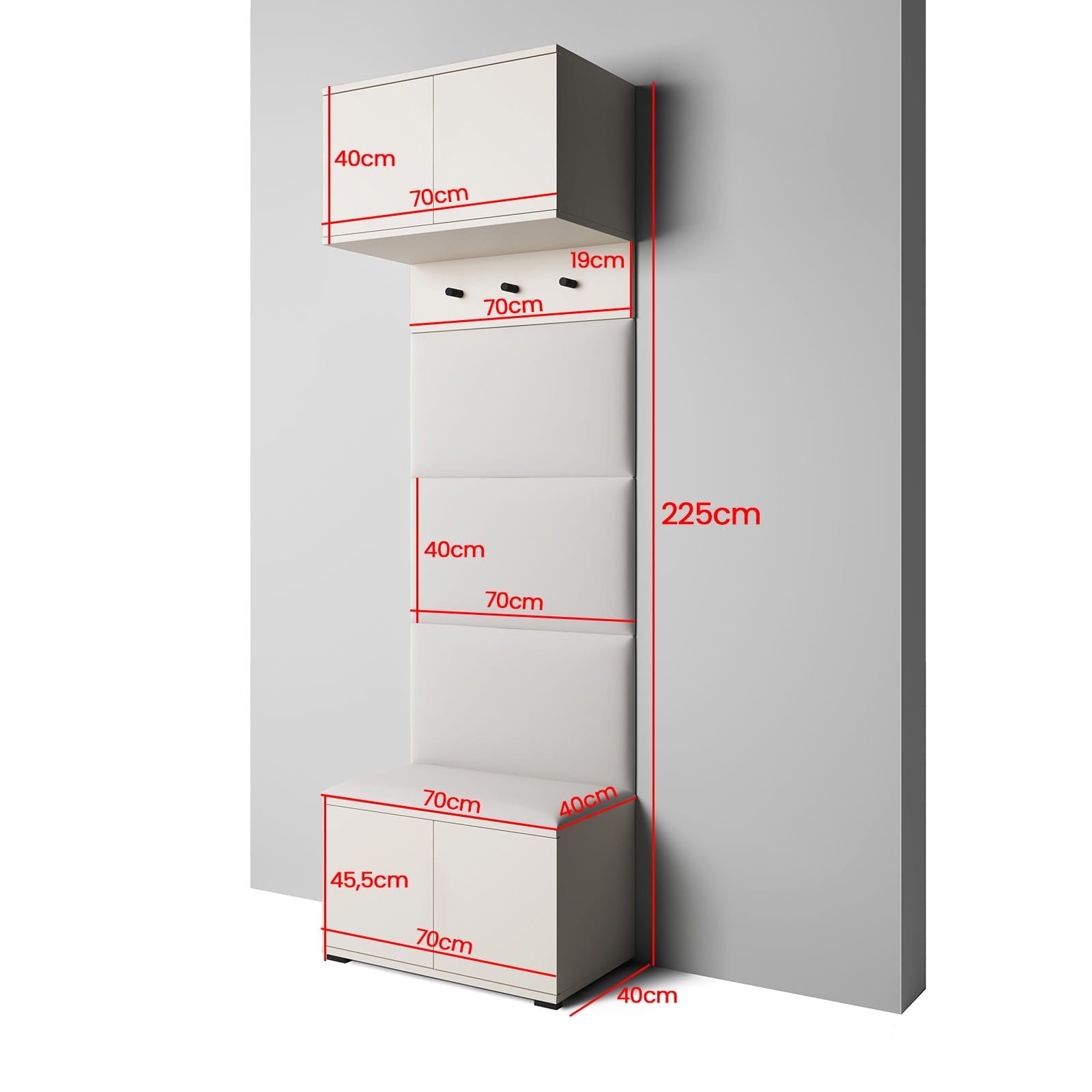 PK Bianco 5 Hallway Wardrobe Set – Graphite