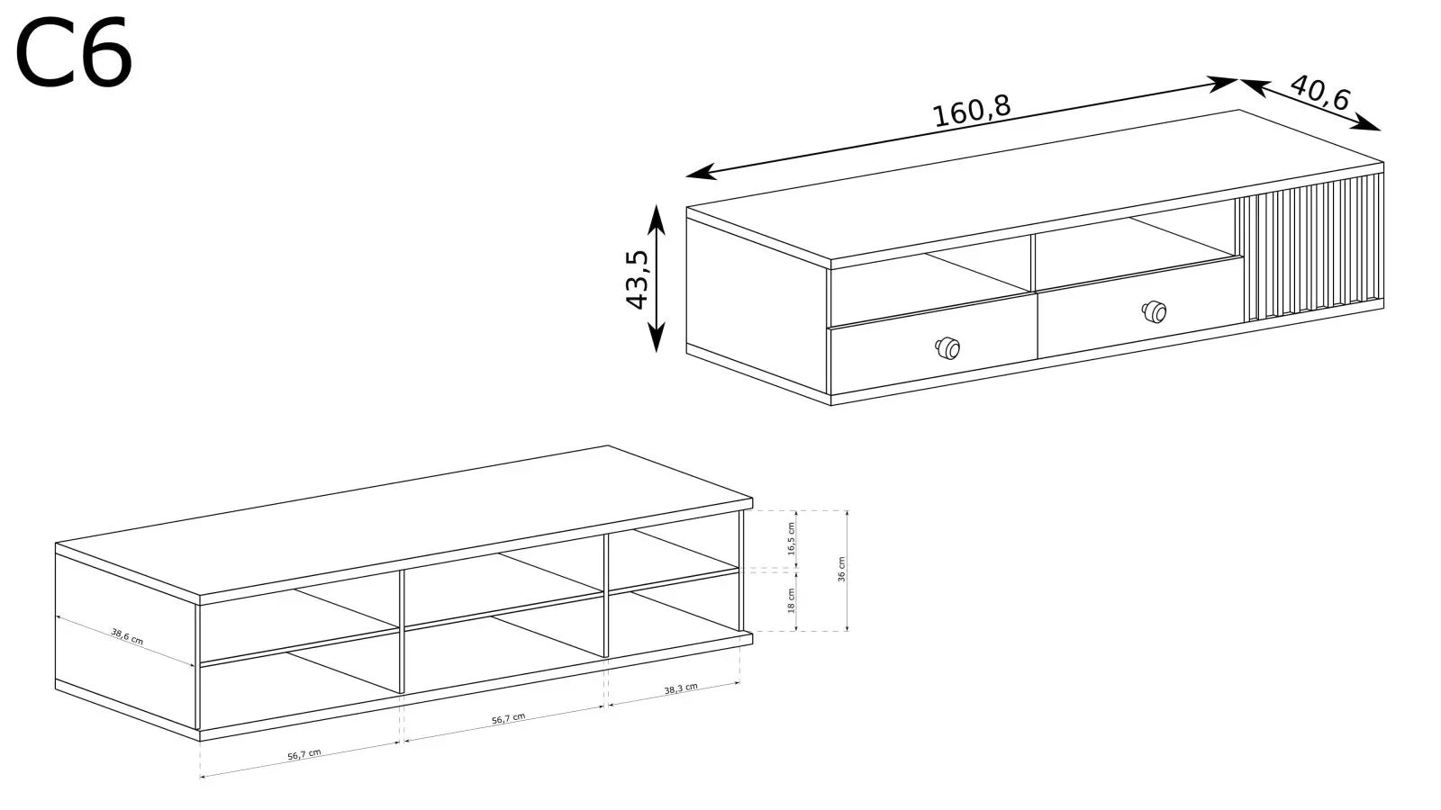 S-Cali TV Cabinet C-6