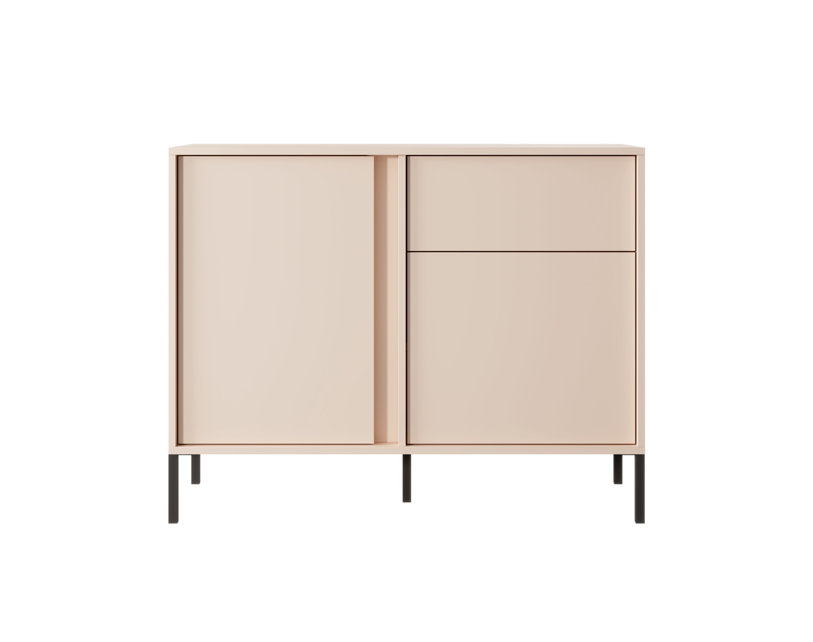 Lask Dast Highboardschrank 103 cm | 2 Türen, 1 Schublade